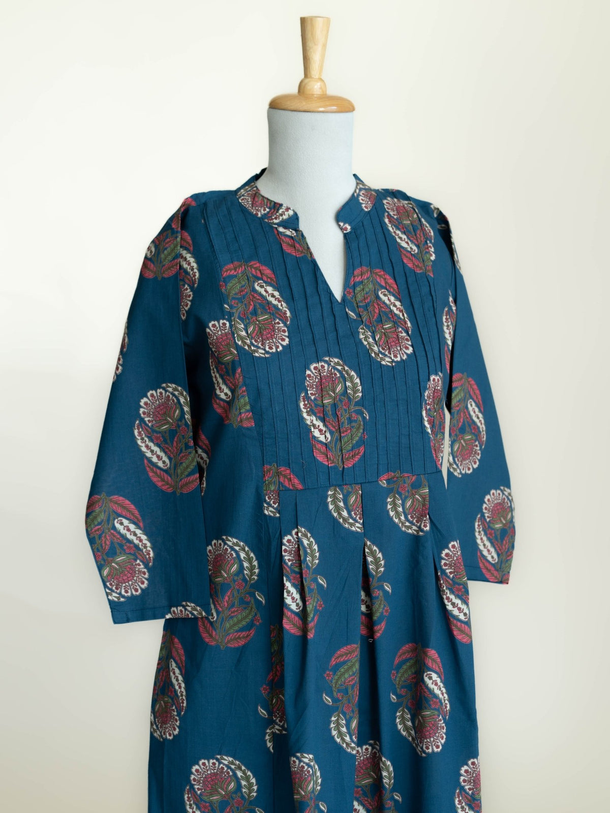 Ivara Cotton Printed A-Line Kurta - AINA