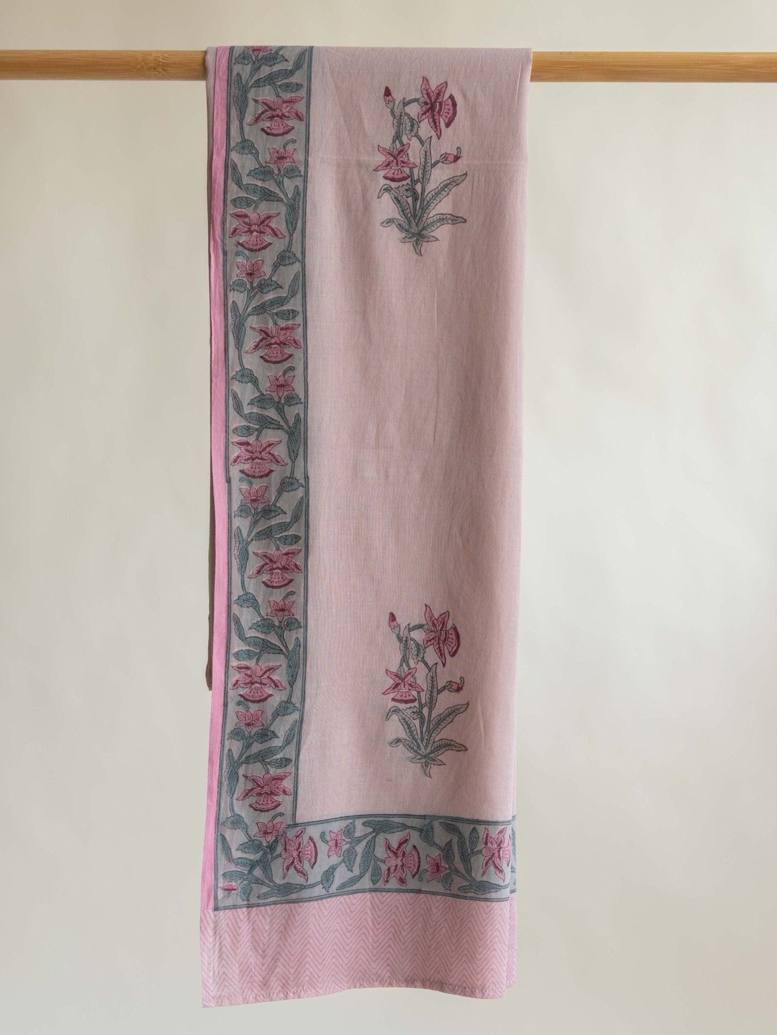 Jahan Cotton Block Printed Straight Suit Set - AINA