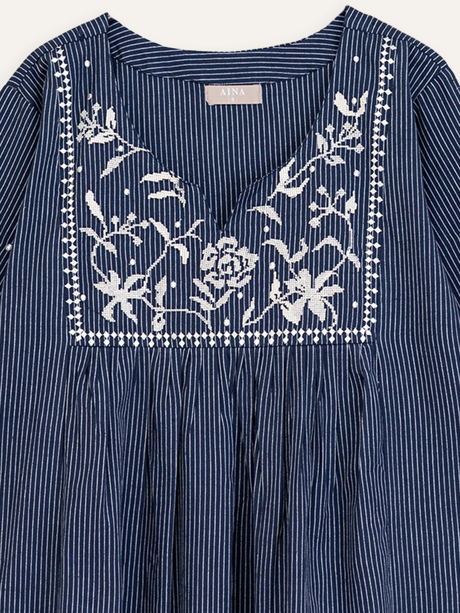 Jana Cotton Handloom Embroidered A - Line Kurta - AINA