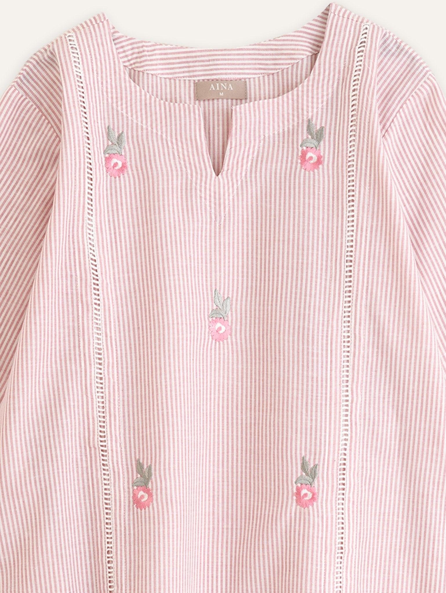 Kahani Cotton Embroidered Straight Kurta - AINA