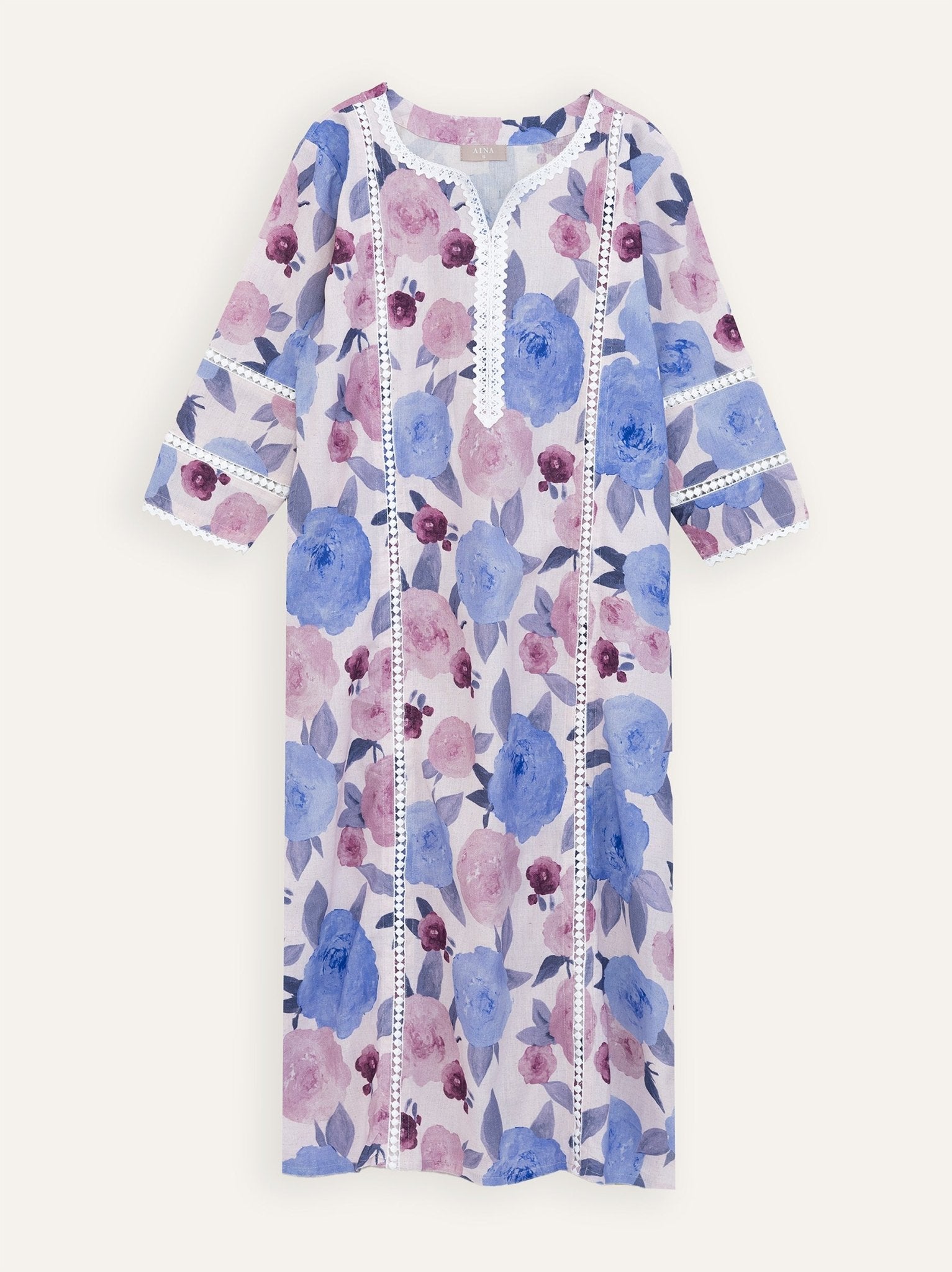 Kanika Cotton Flax Digital Print Straight Kurta - AINA