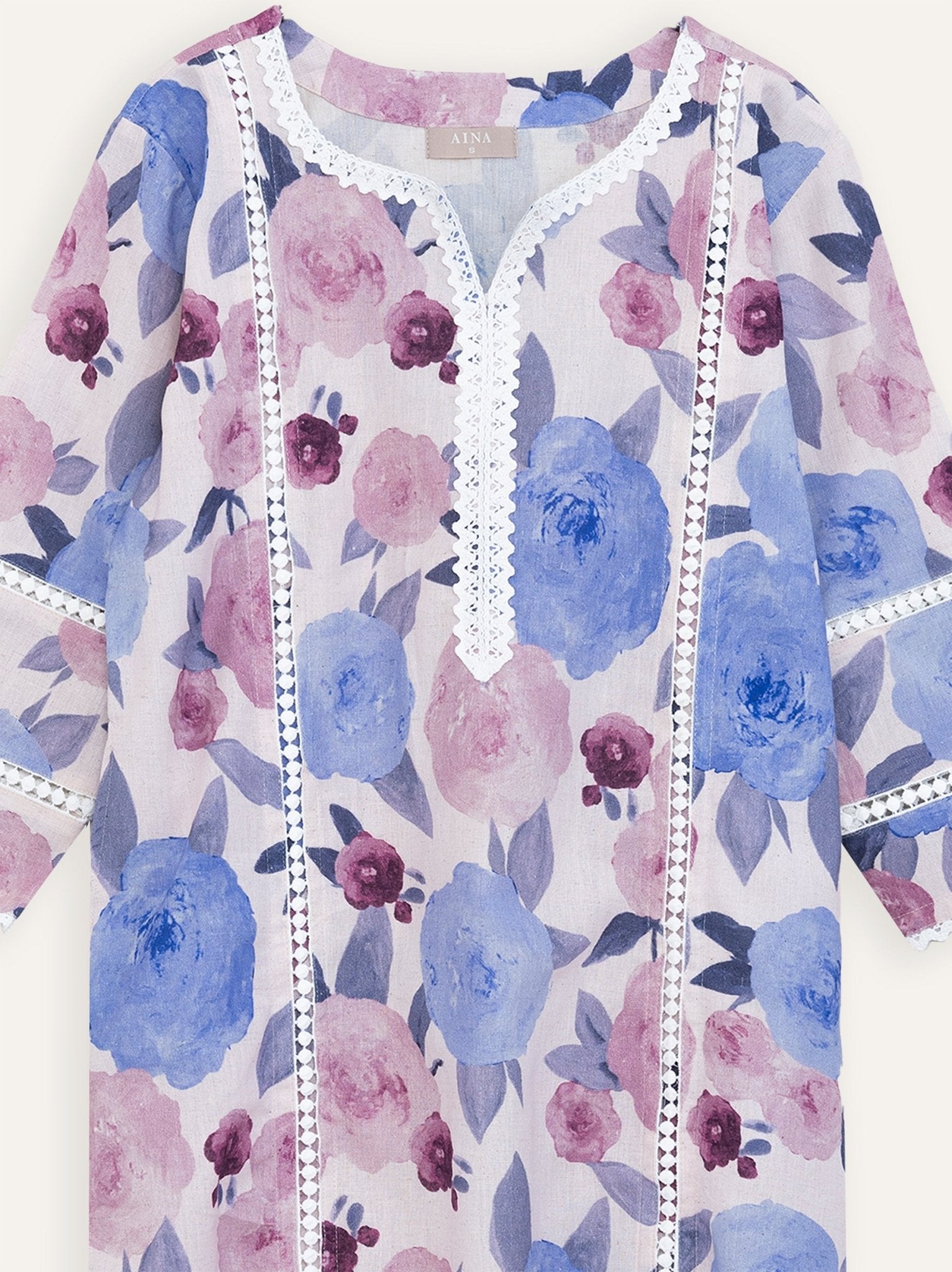 Kanika Cotton Flax Digital Print Straight Kurta - AINA