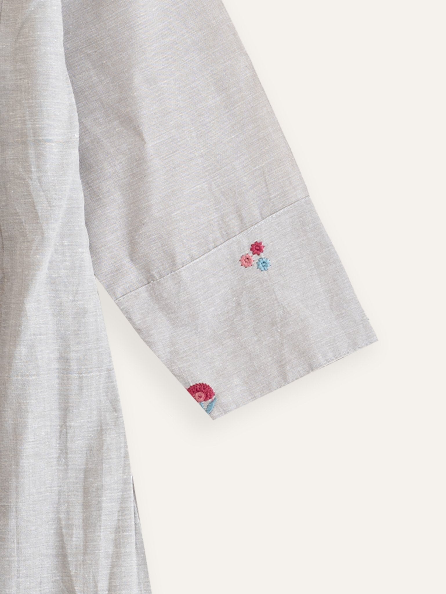 Kanishka Cotton Embroidered A - Line Kurta - AINA