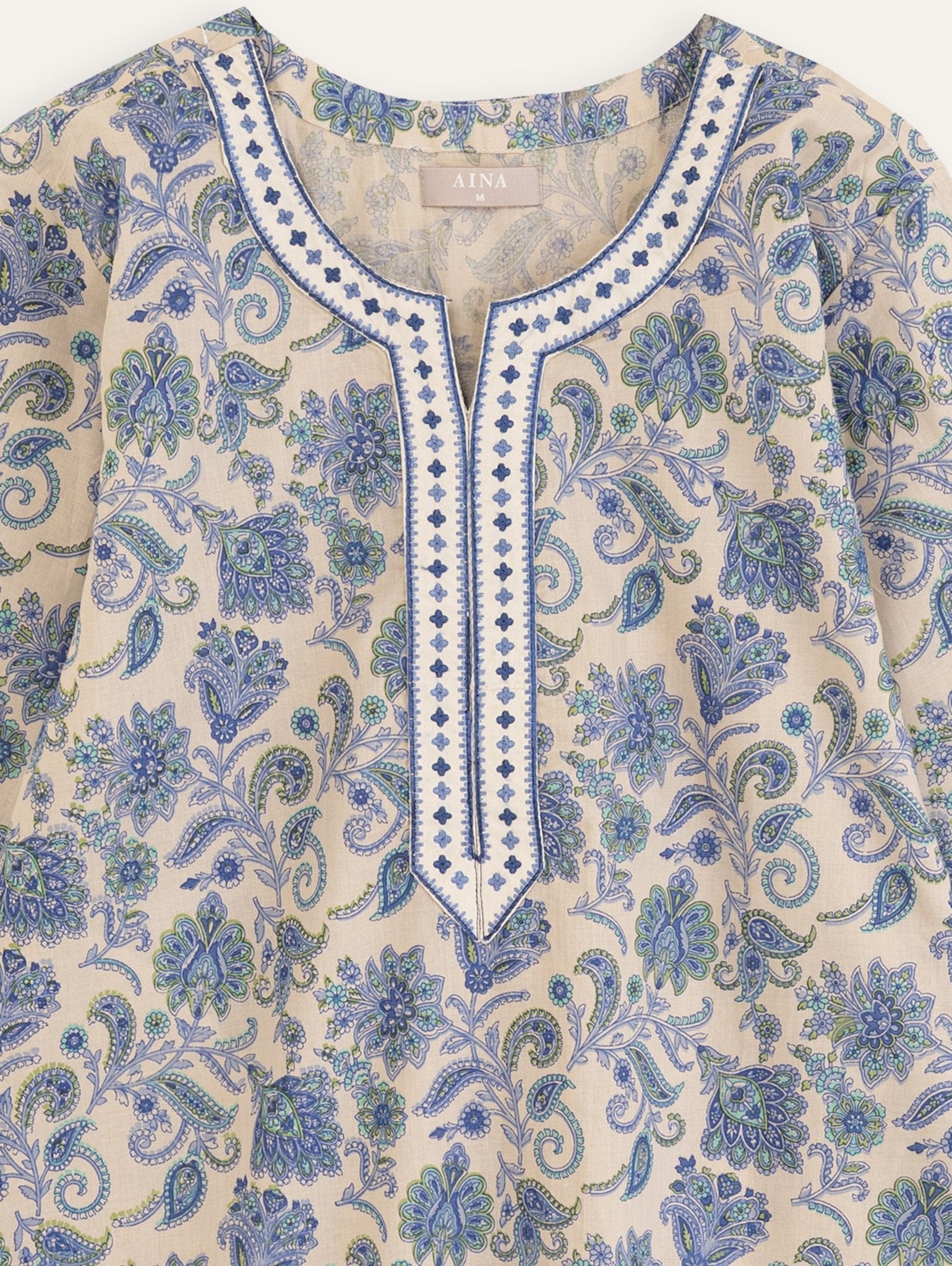 Kanishka Cotton Printed Straight Kurta - AINA