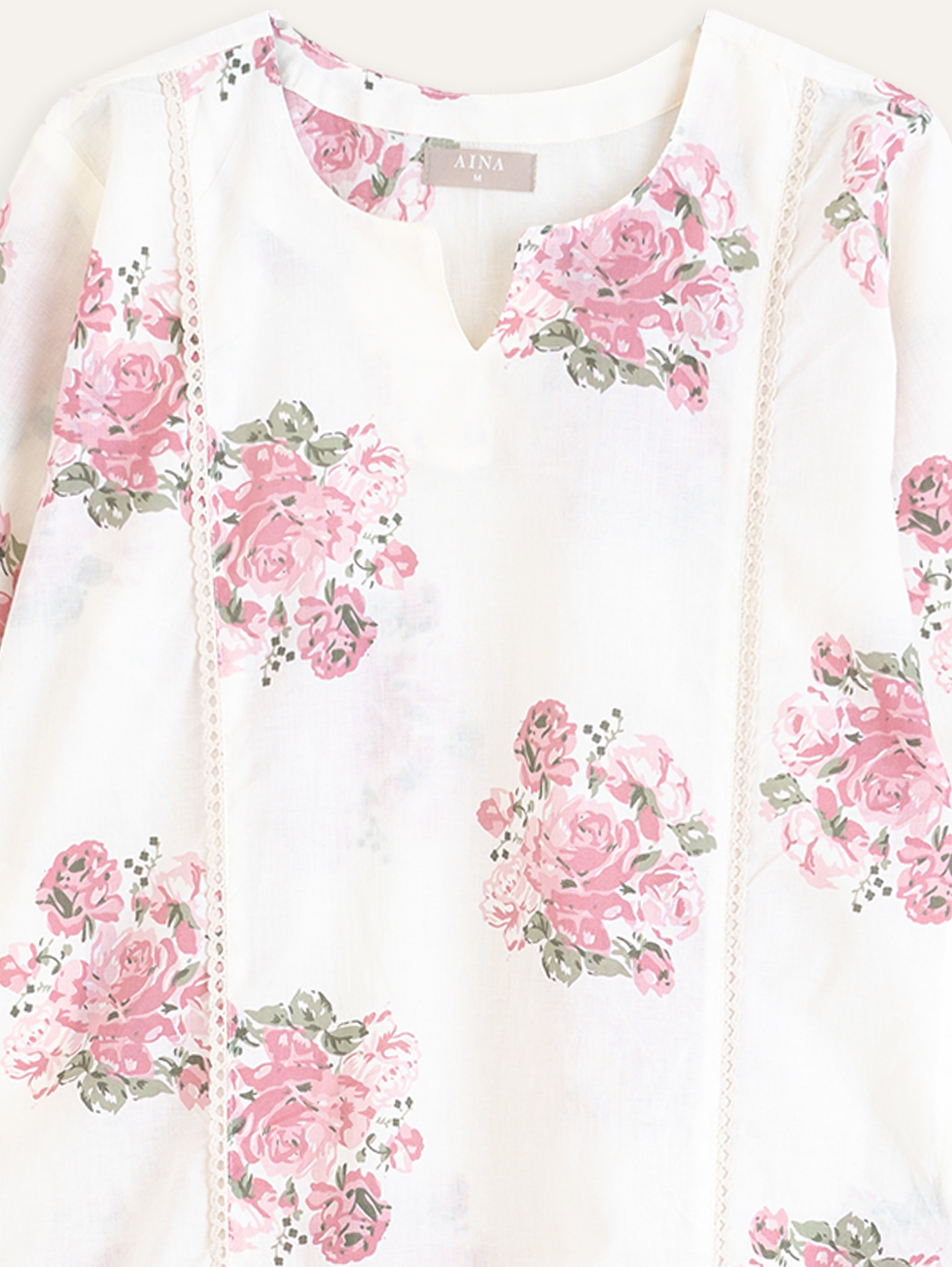 Sarah Cotton Printed Straight Kurta