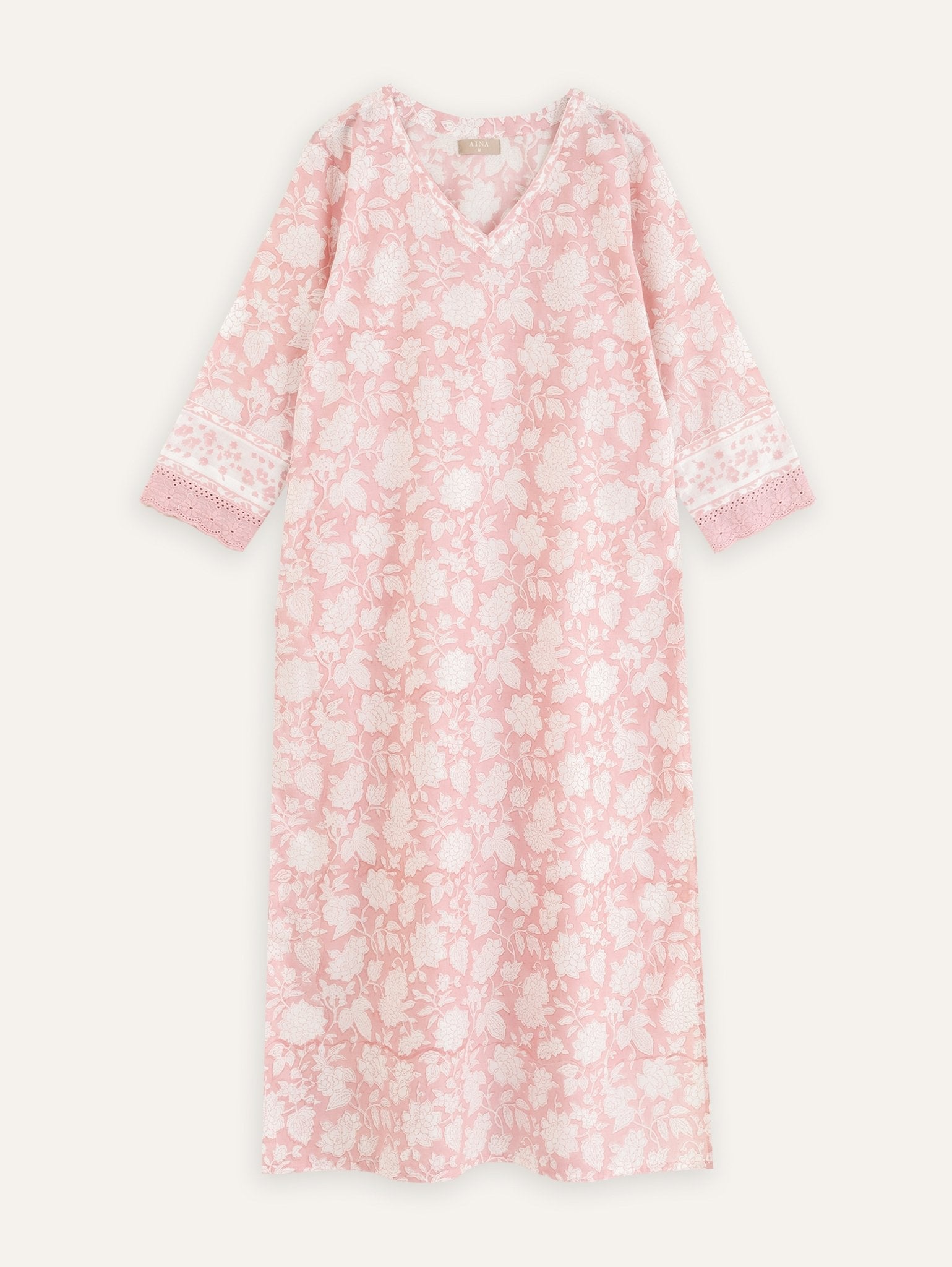 Kratika Cotton Block Printed Straight Kurta - AINA