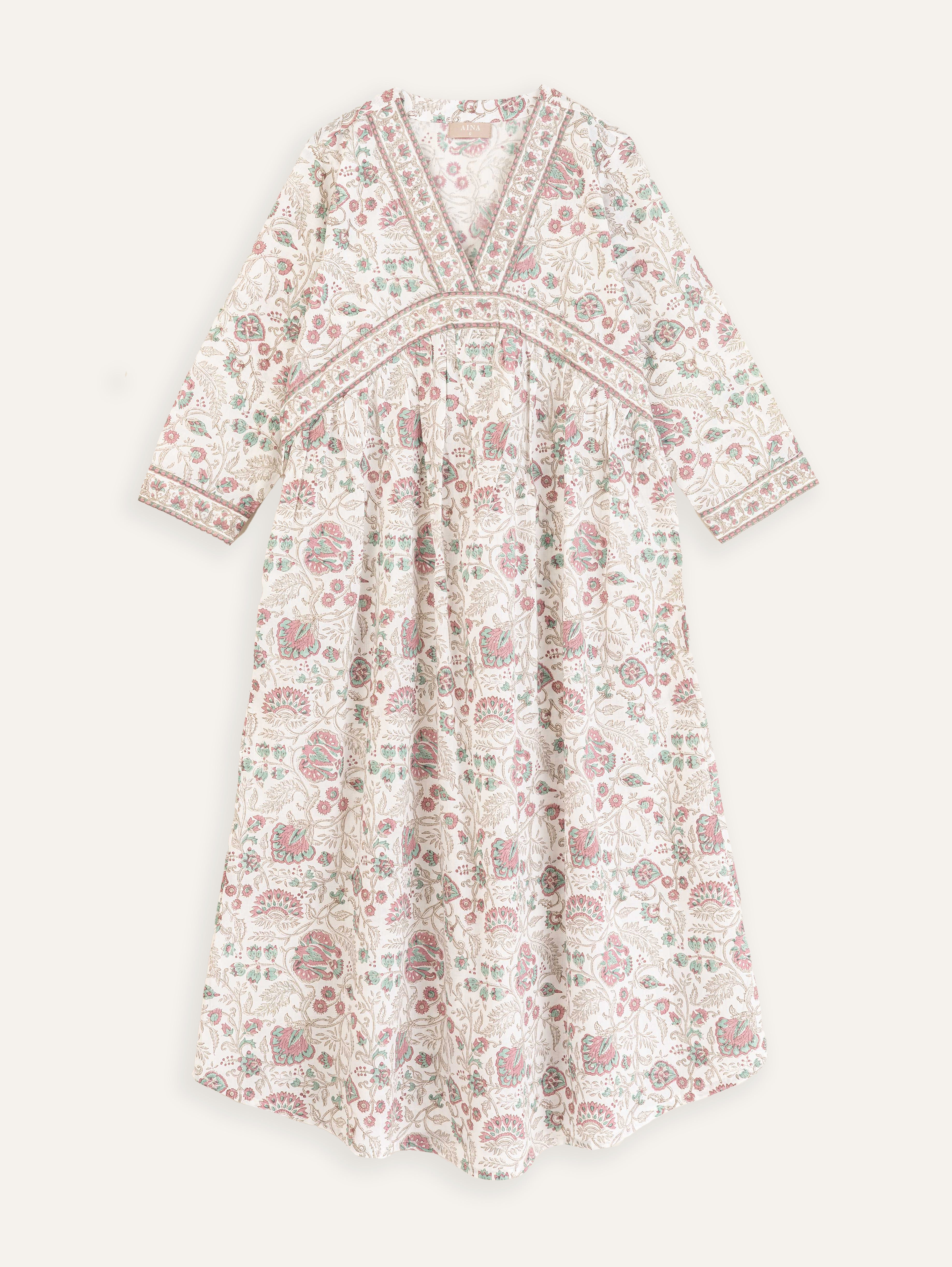 Aarya Cotton Block Printed A Line Kurta