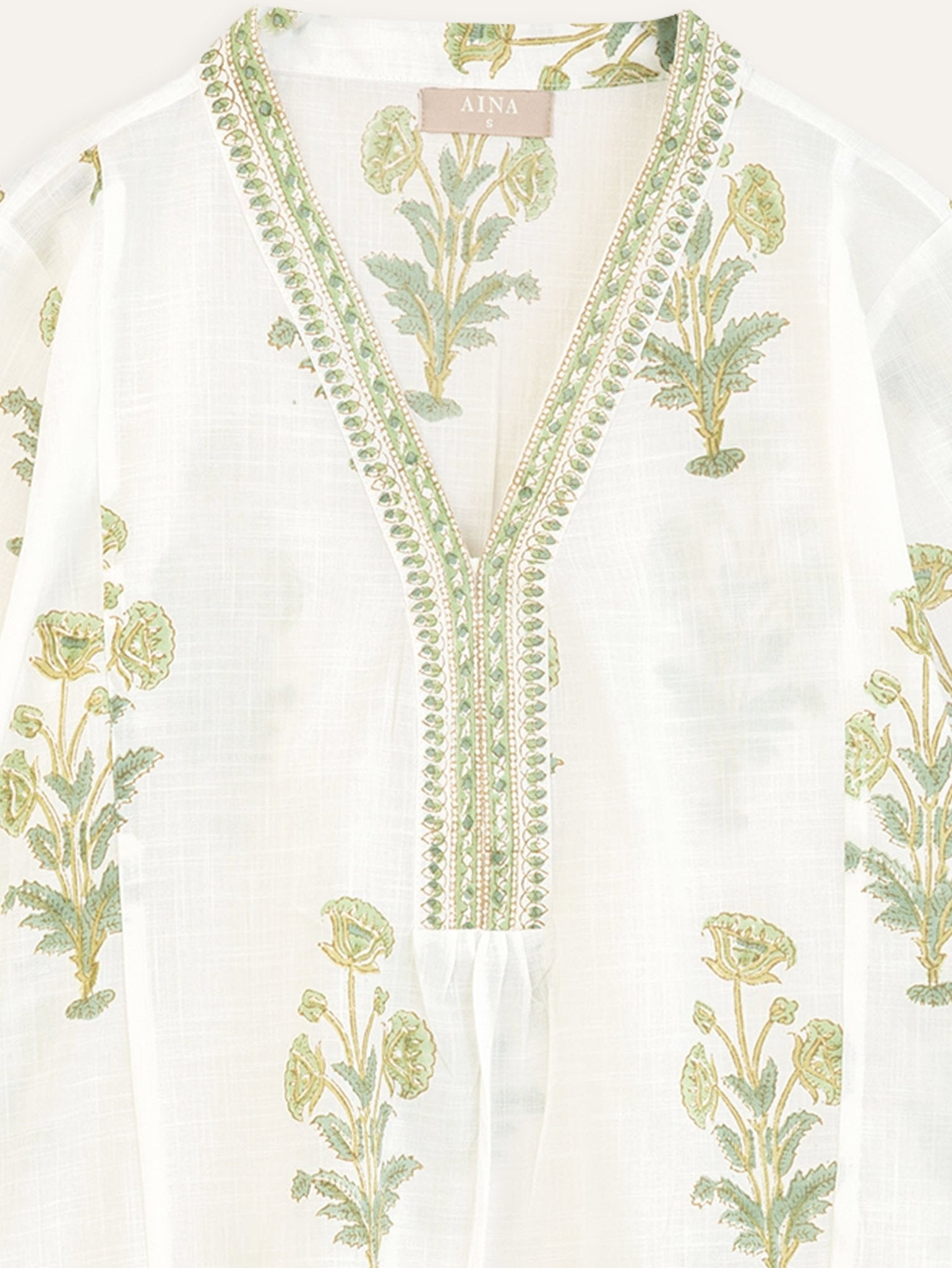 Lahza Cotton Slub A Line Kurta - AINA