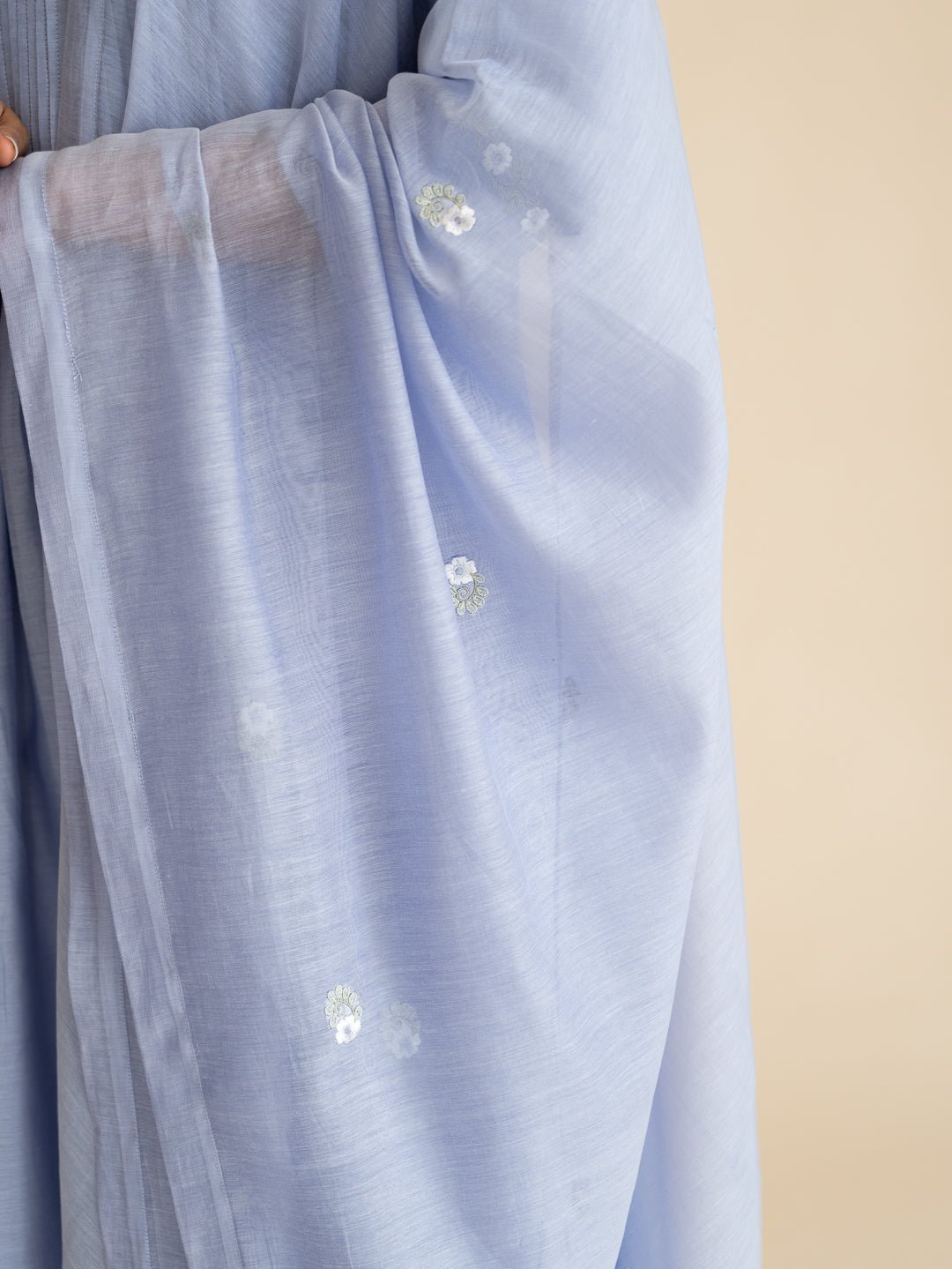 Lavna Chanderi Embroidered Dupatta - AINA