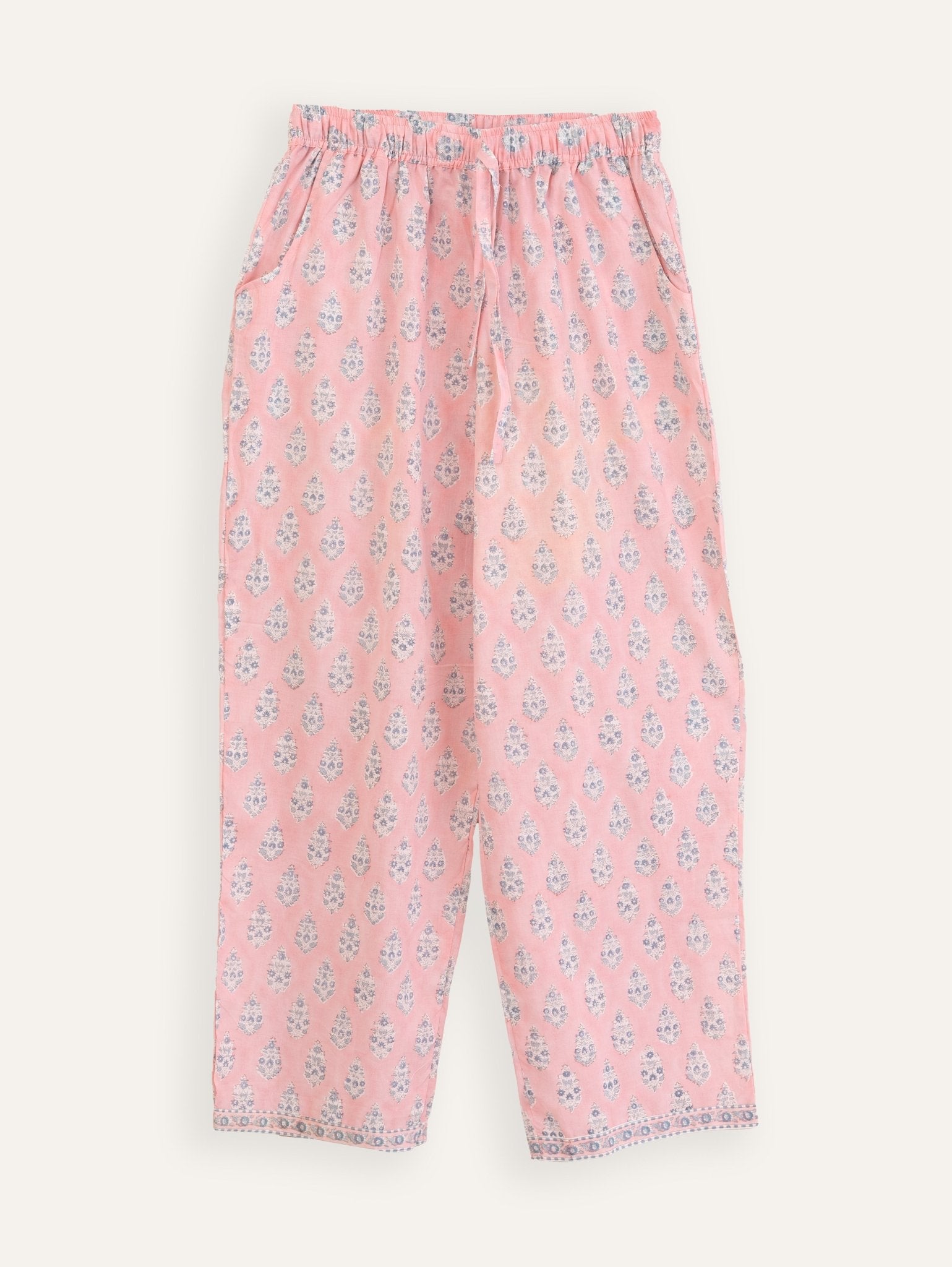 Layth Cotton Block Printed A - Line Suit Set - AINA