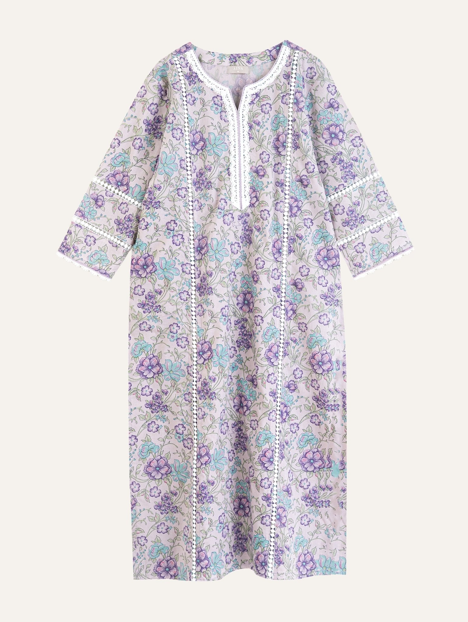 Lena Cotton Printed Straight Kurta - AINA