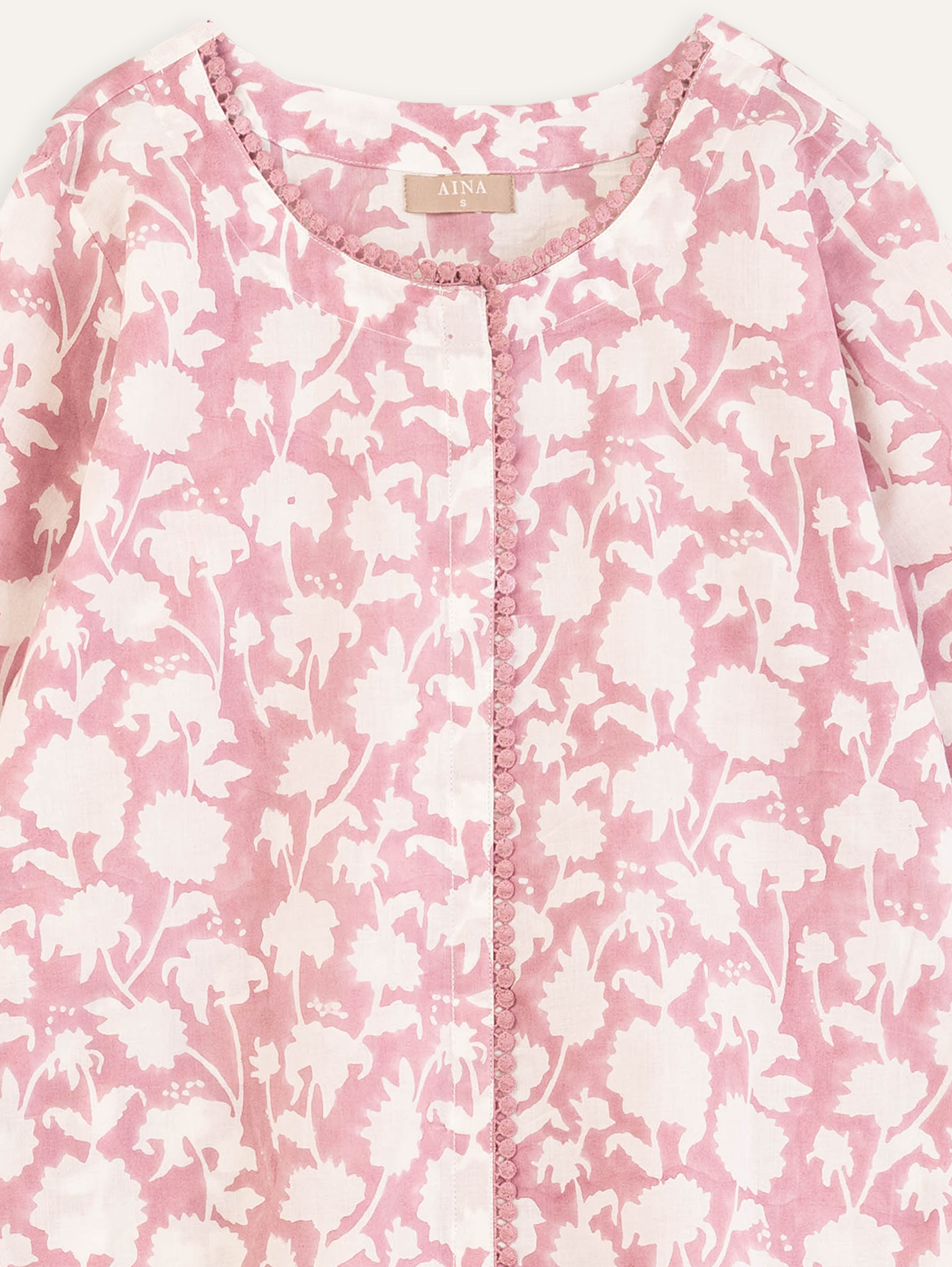 Adra Cotton Block Printed Straight Kurta