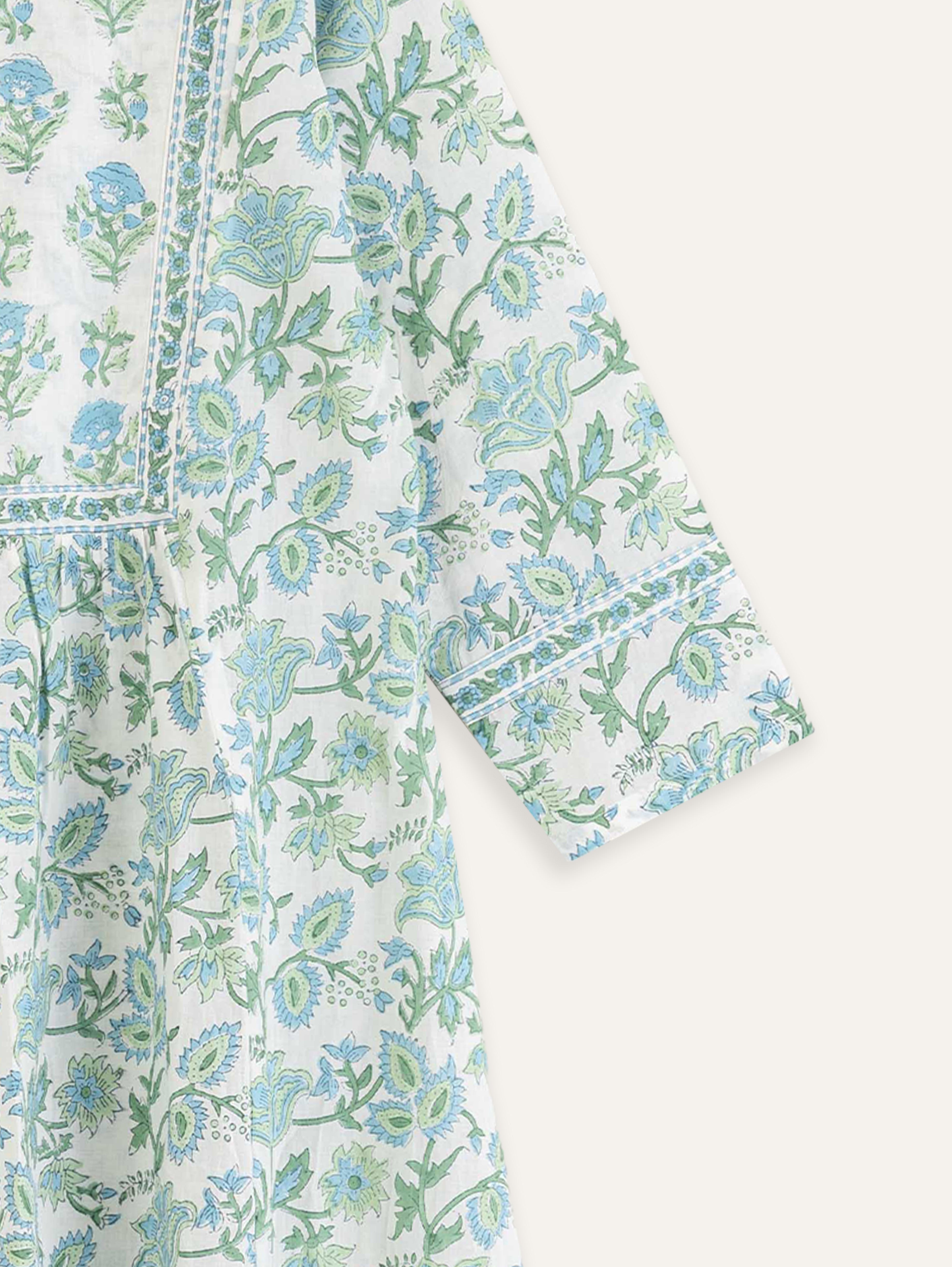 Sitara Cotton Block Printed A-Line Kurta
