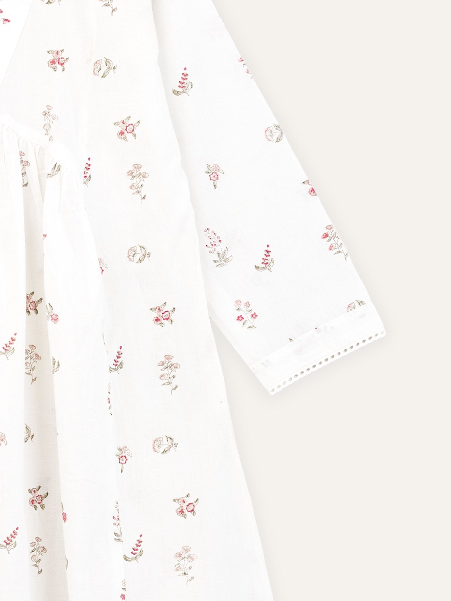 Maanvi Cotton Block Printed A - Line Kurta - AINA