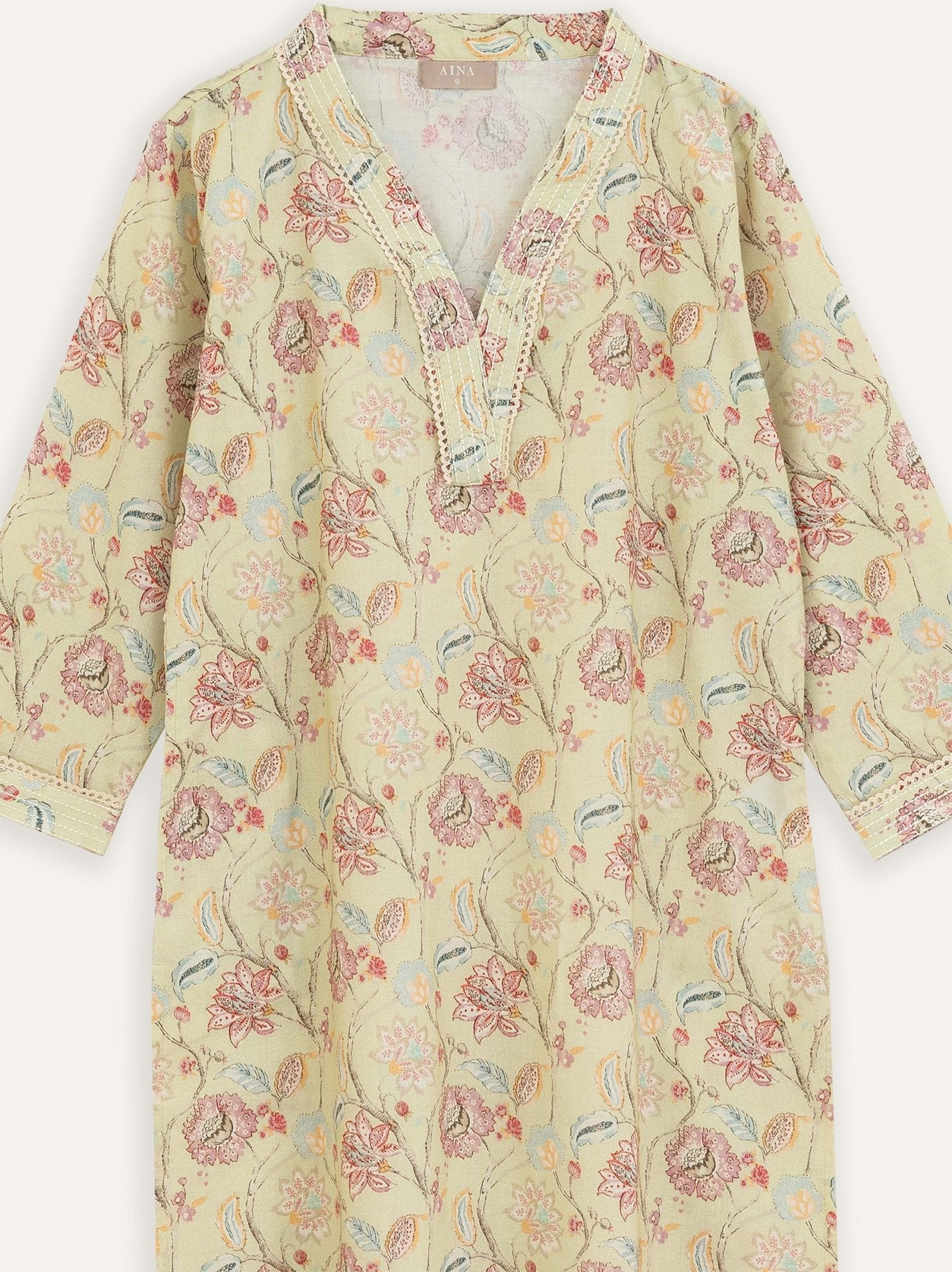 Madhvi Cotton Digital Print Straight Kurta - AINA