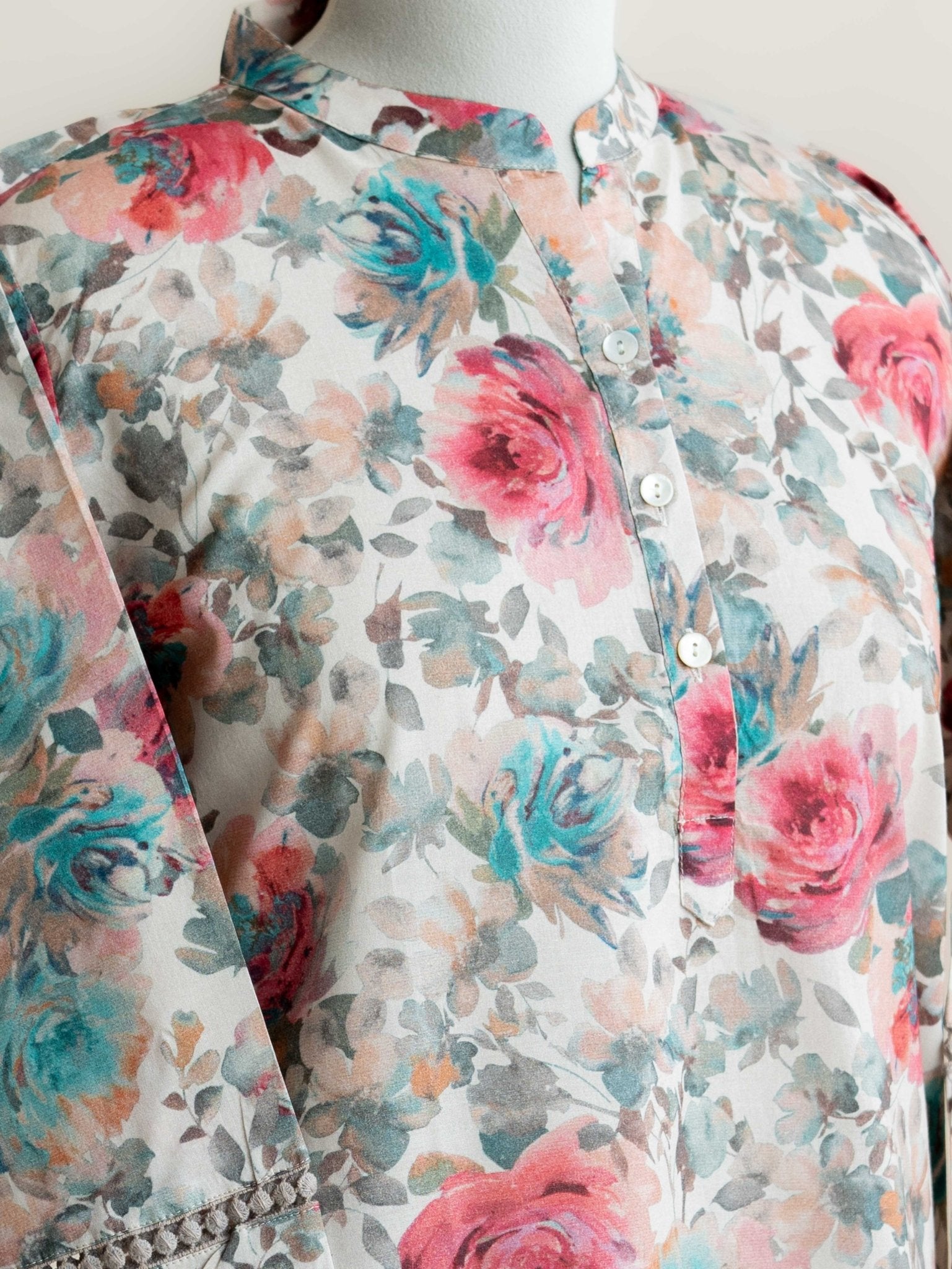 Mehr Cotton Digital Print Straight Kurta - AINA