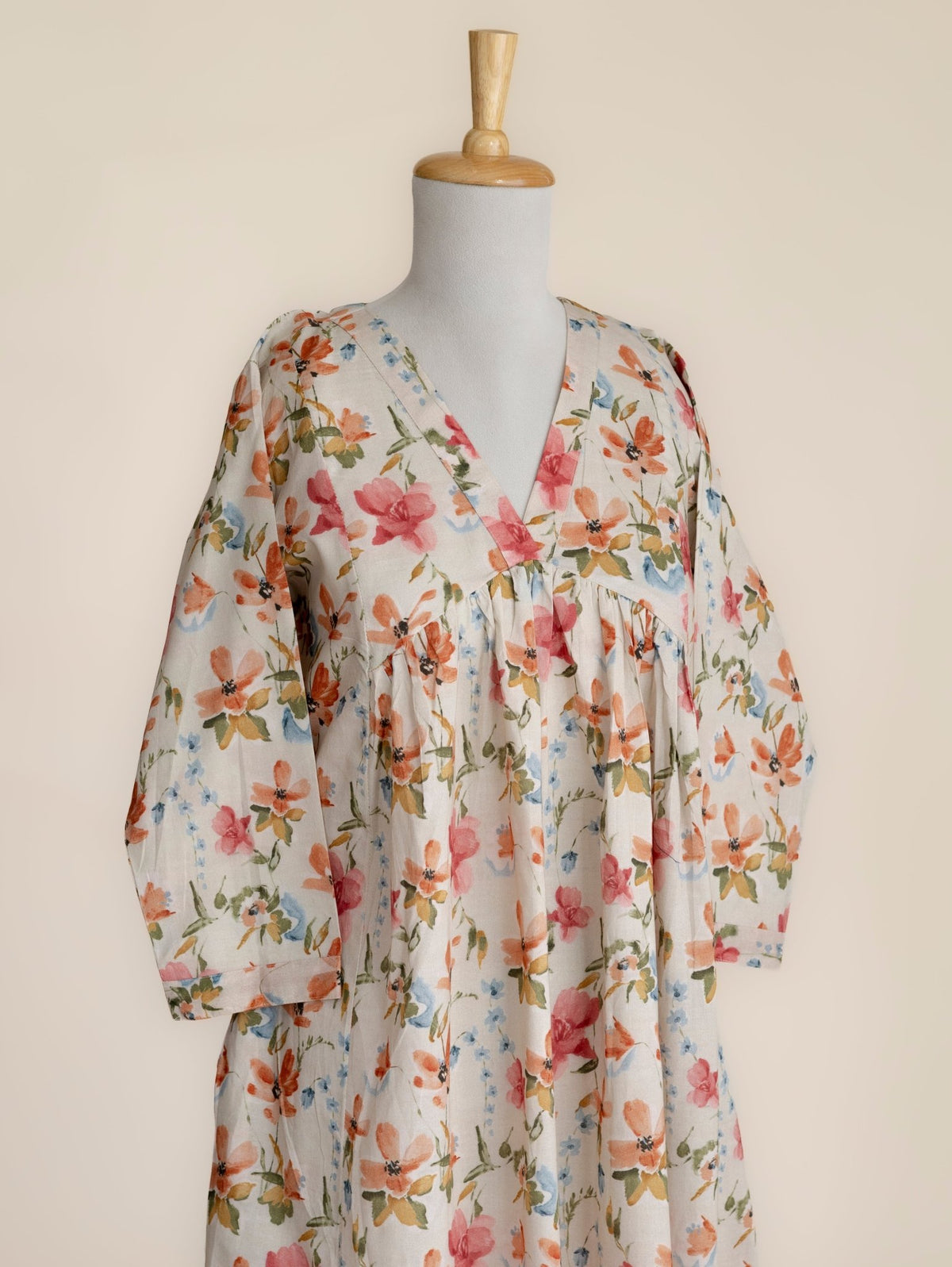 Mehveen Cotton Digital Printed A-Line Kurta - AINA