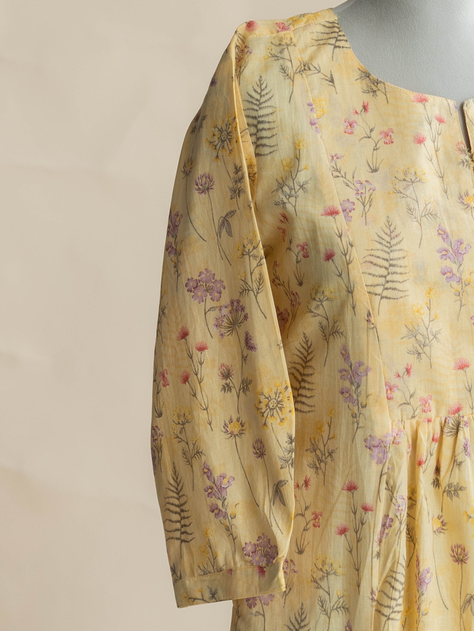 Mila Cotton Printed A - Line Kurta - AINA
