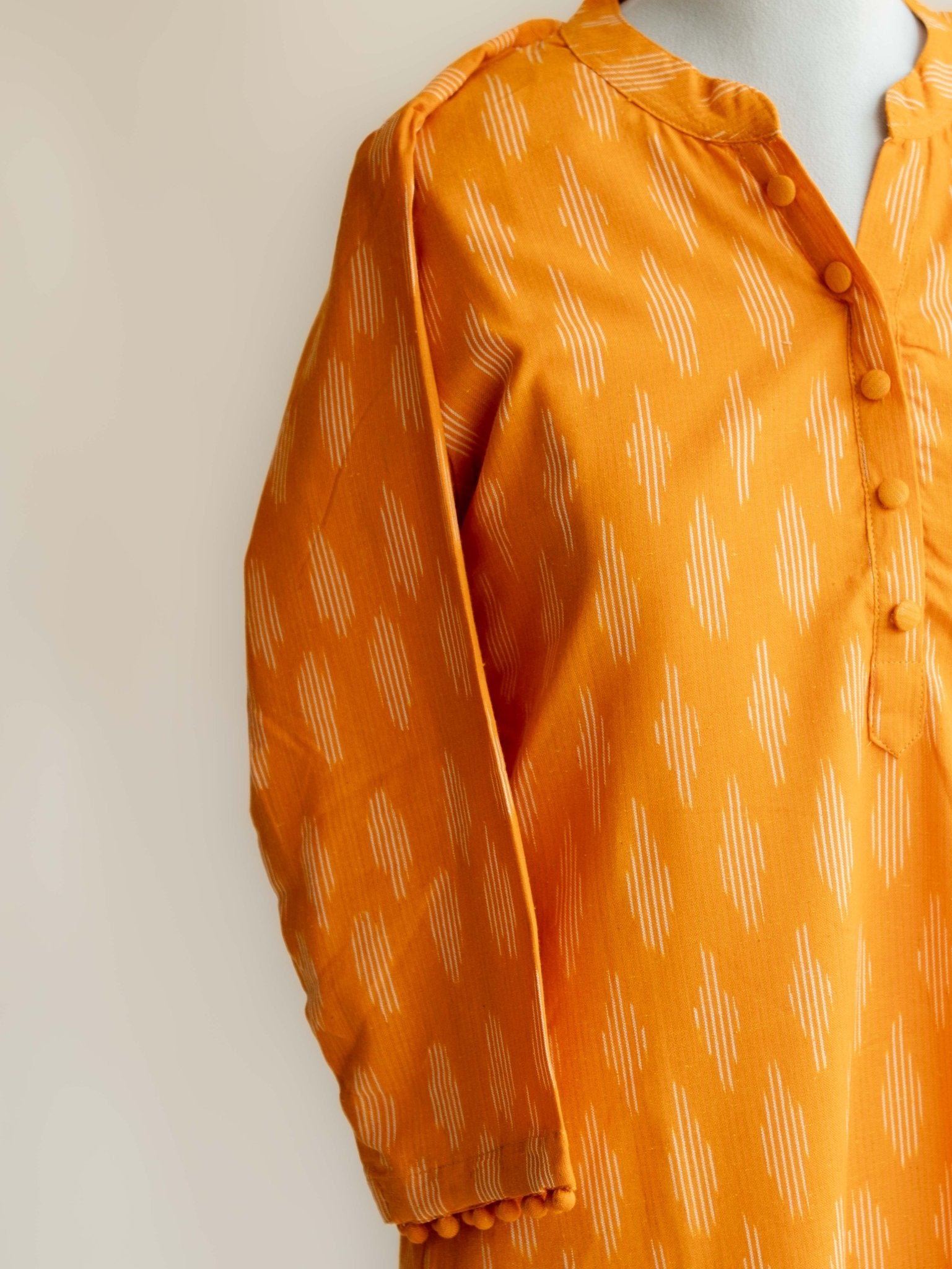 Mita Cotton Dobby Straight Kurta - AINA