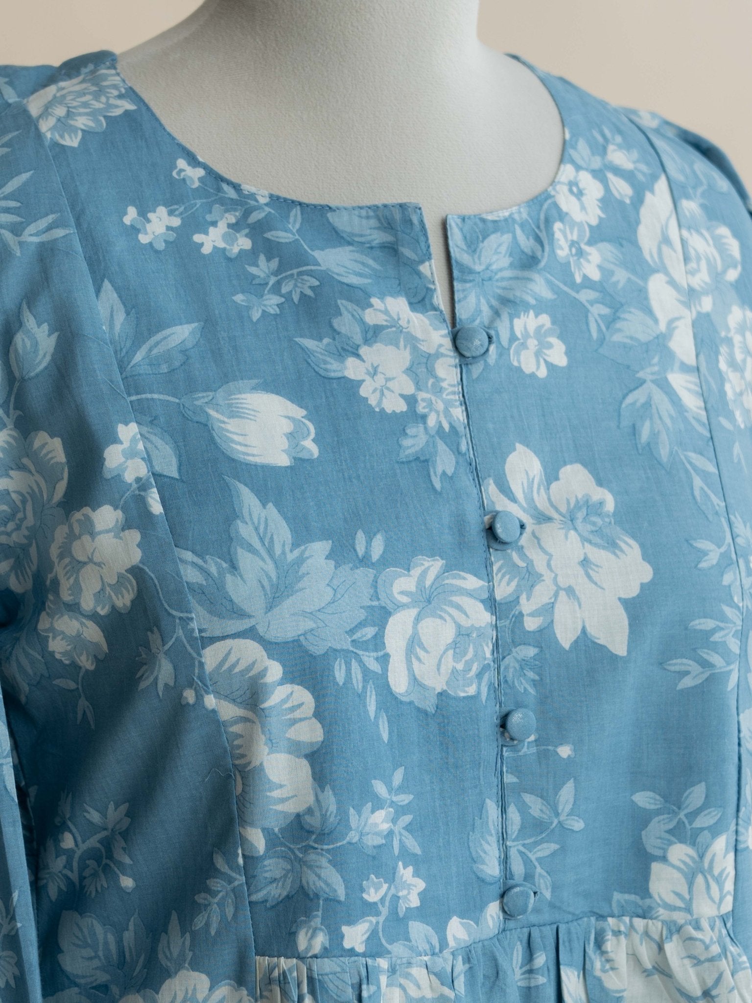 Najma Cotton Printed A - Line Kurta - AINA