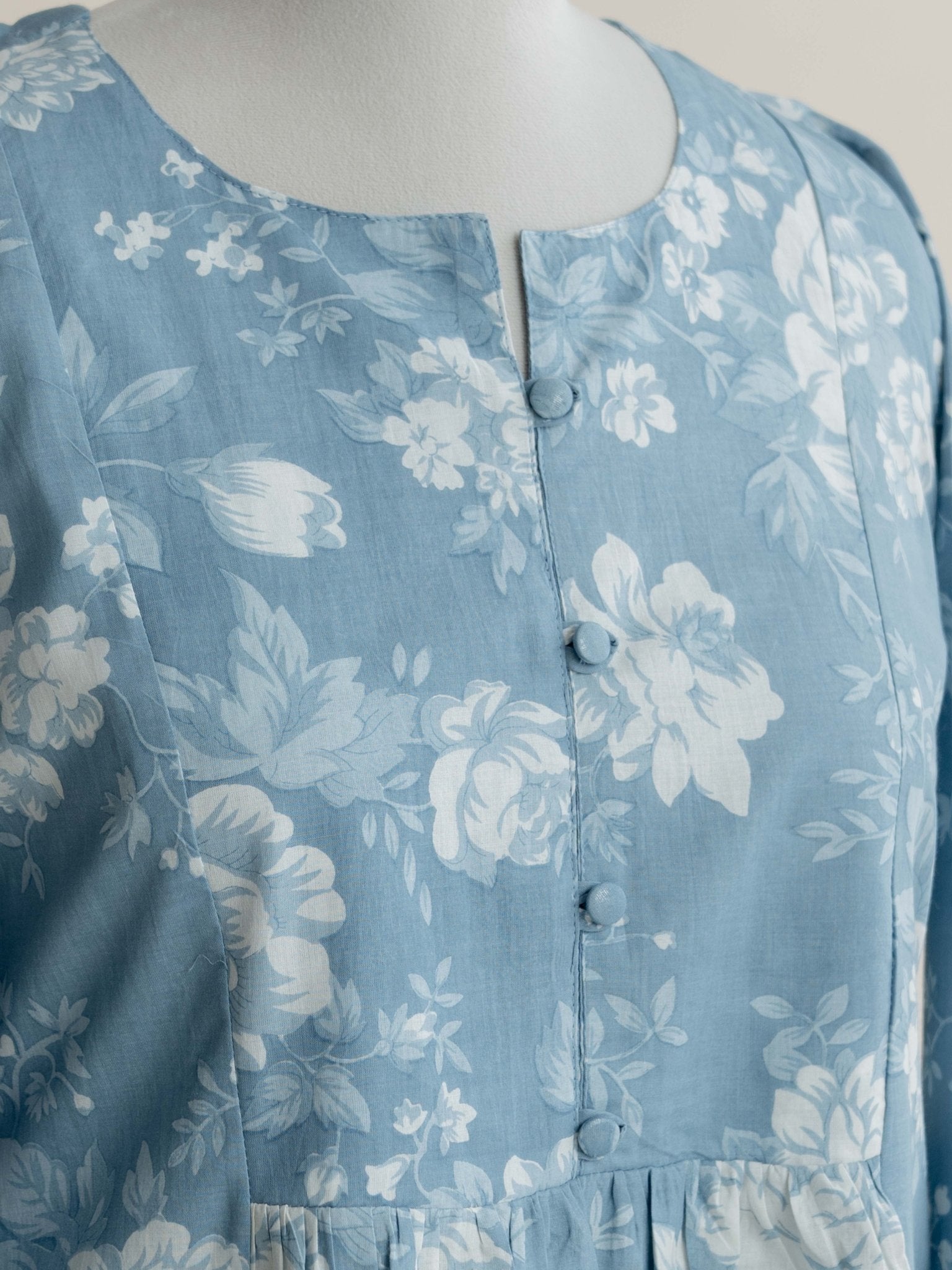 Najma Cotton Printed A - Line Kurta - AINA