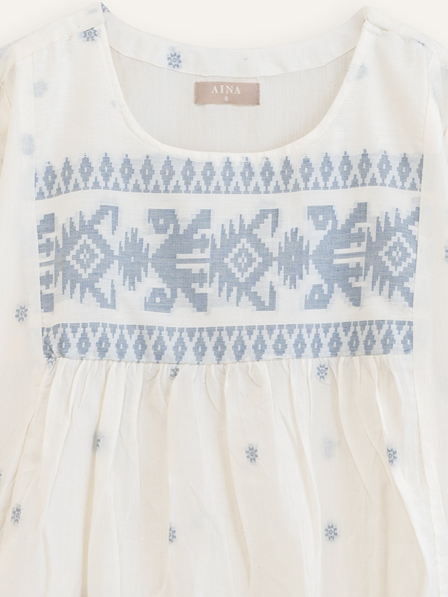 Neana Cotton Jamdani A - Line Kurta - AINA