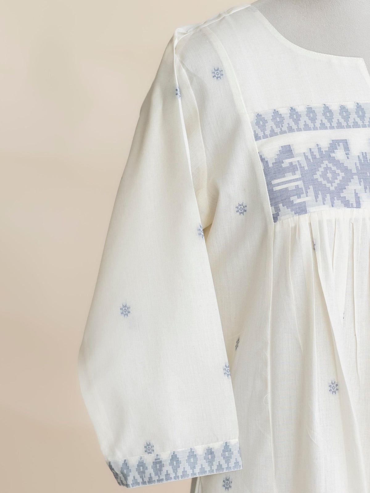 Neana Cotton Jamdani A-Line Kurta - AINA