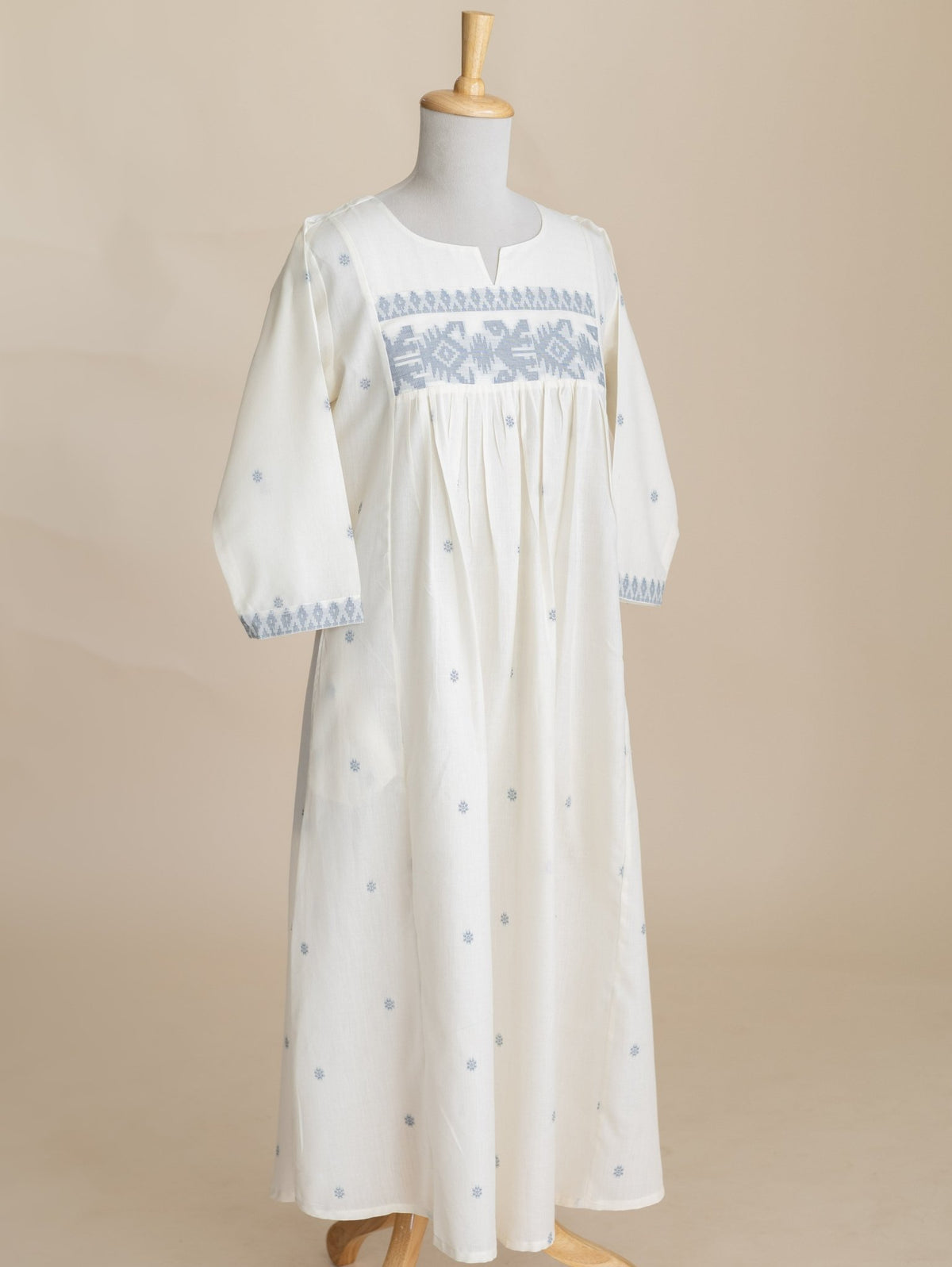 Neana Cotton Jamdani A-Line Kurta - AINA
