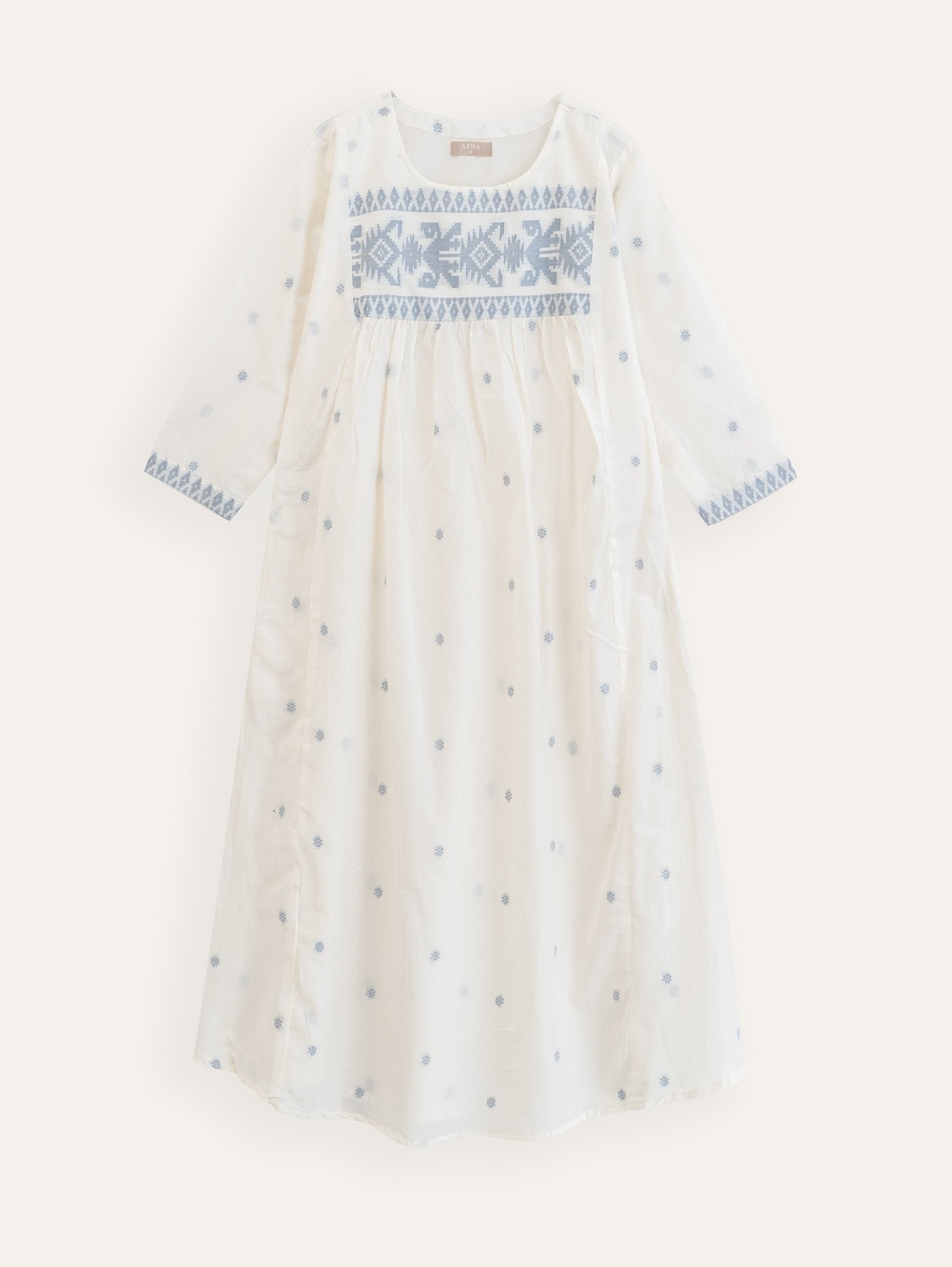 Neana Cotton Jamdani A - Line Kurta - AINA