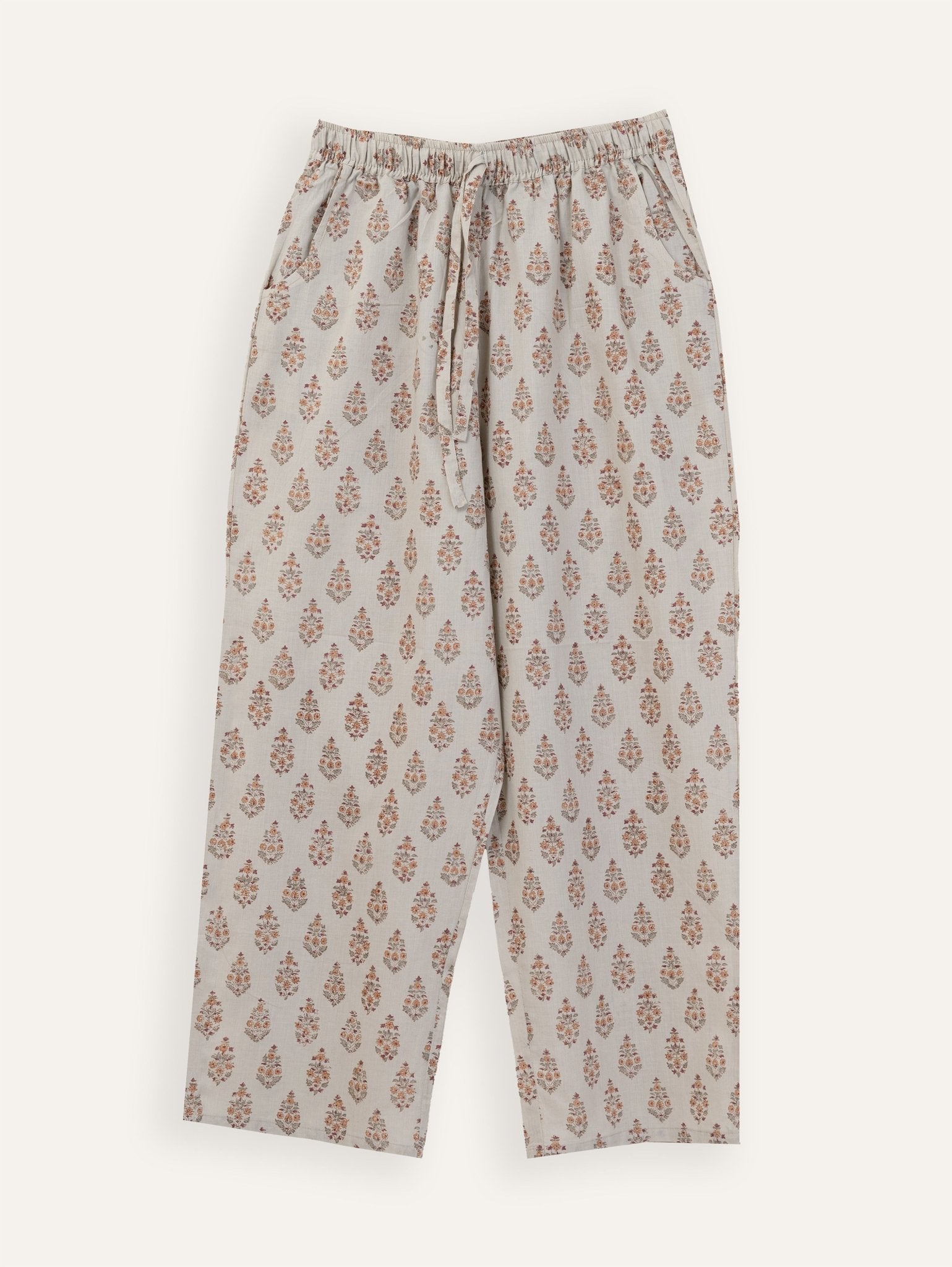 Neha Cotton Block Printed A - Line Suit Set - AINA