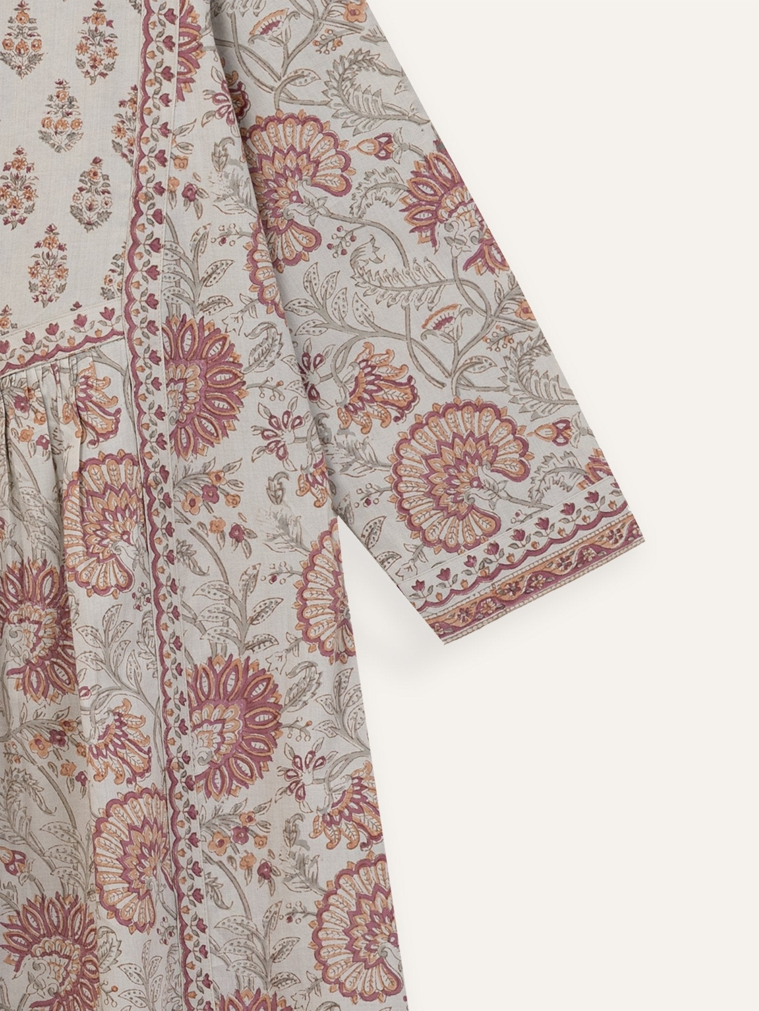 Neha Cotton Block Printed A - Line Suit Set - AINA