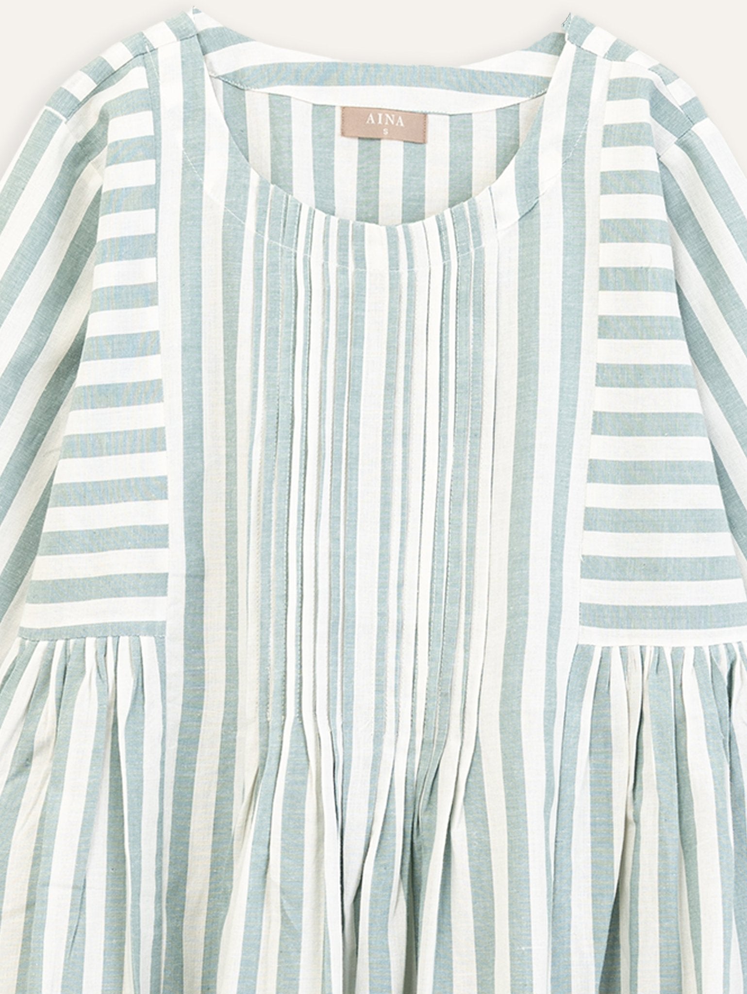 Nezdhi Cotton Handloom Embroidered A - Line Kurta - AINA