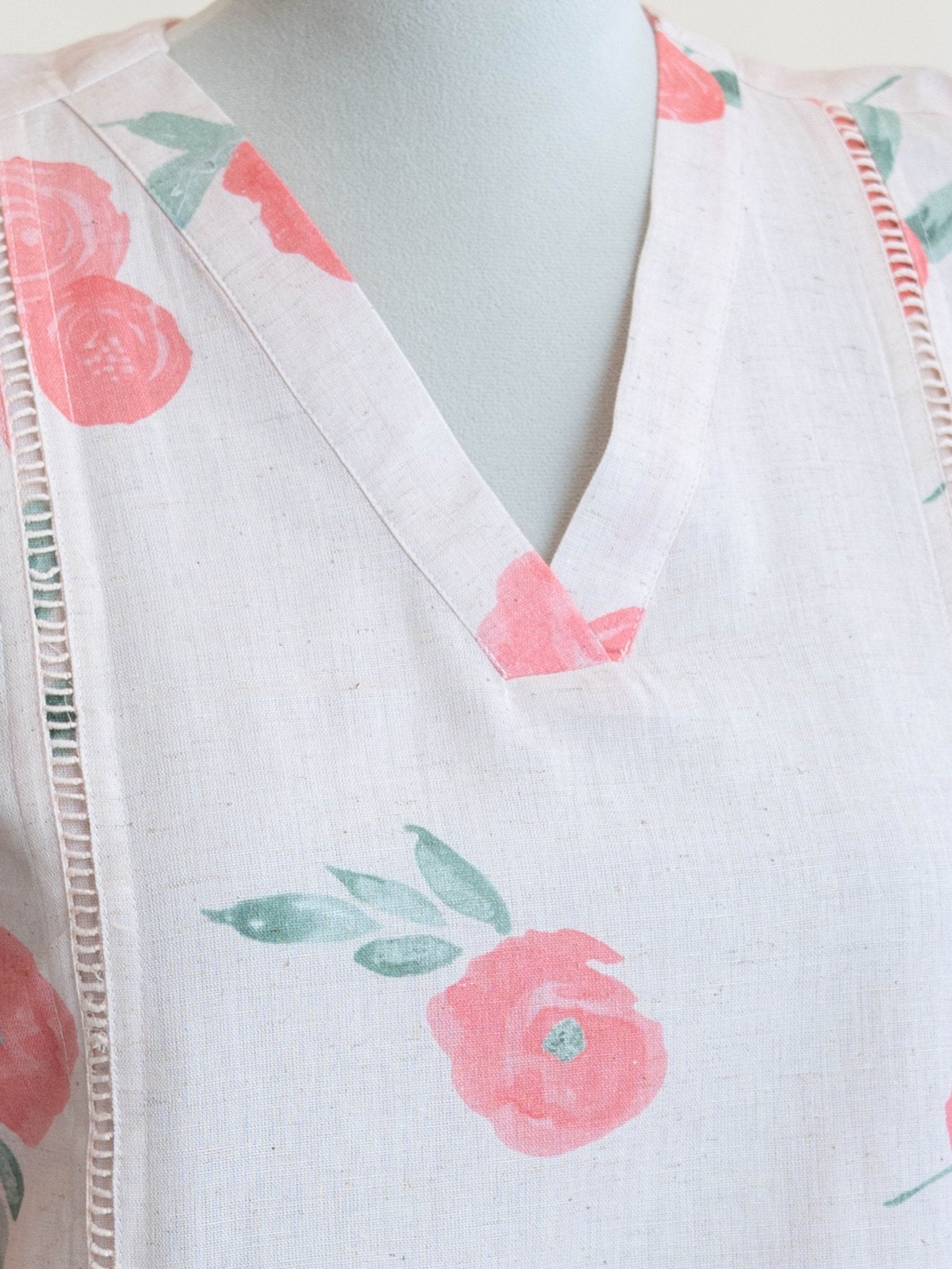 Nimiya Cotton Flax Digital Print Straight Kurta - AINA