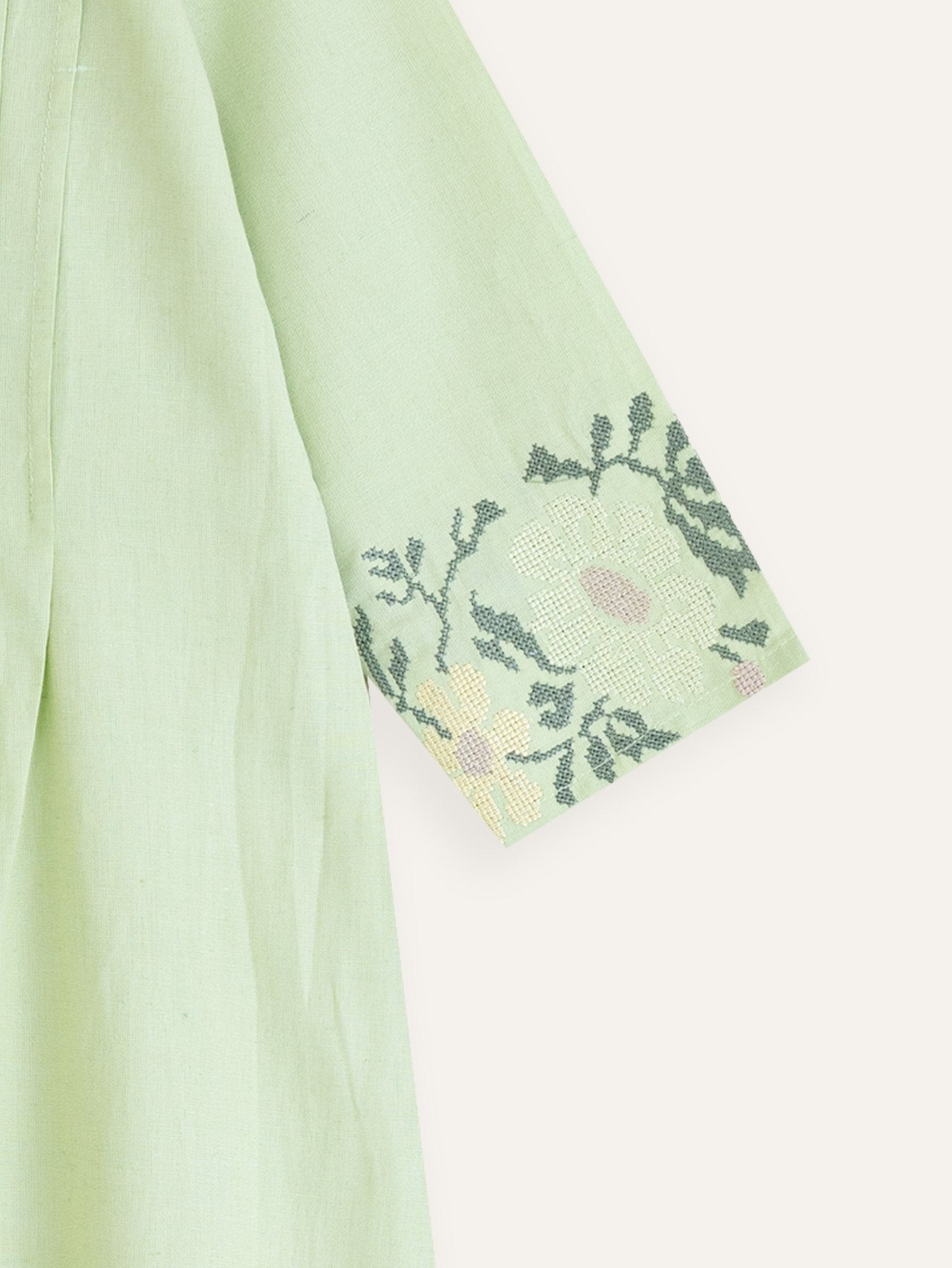 Nitara Cotton Embroidered A - Line Kurta - AINA