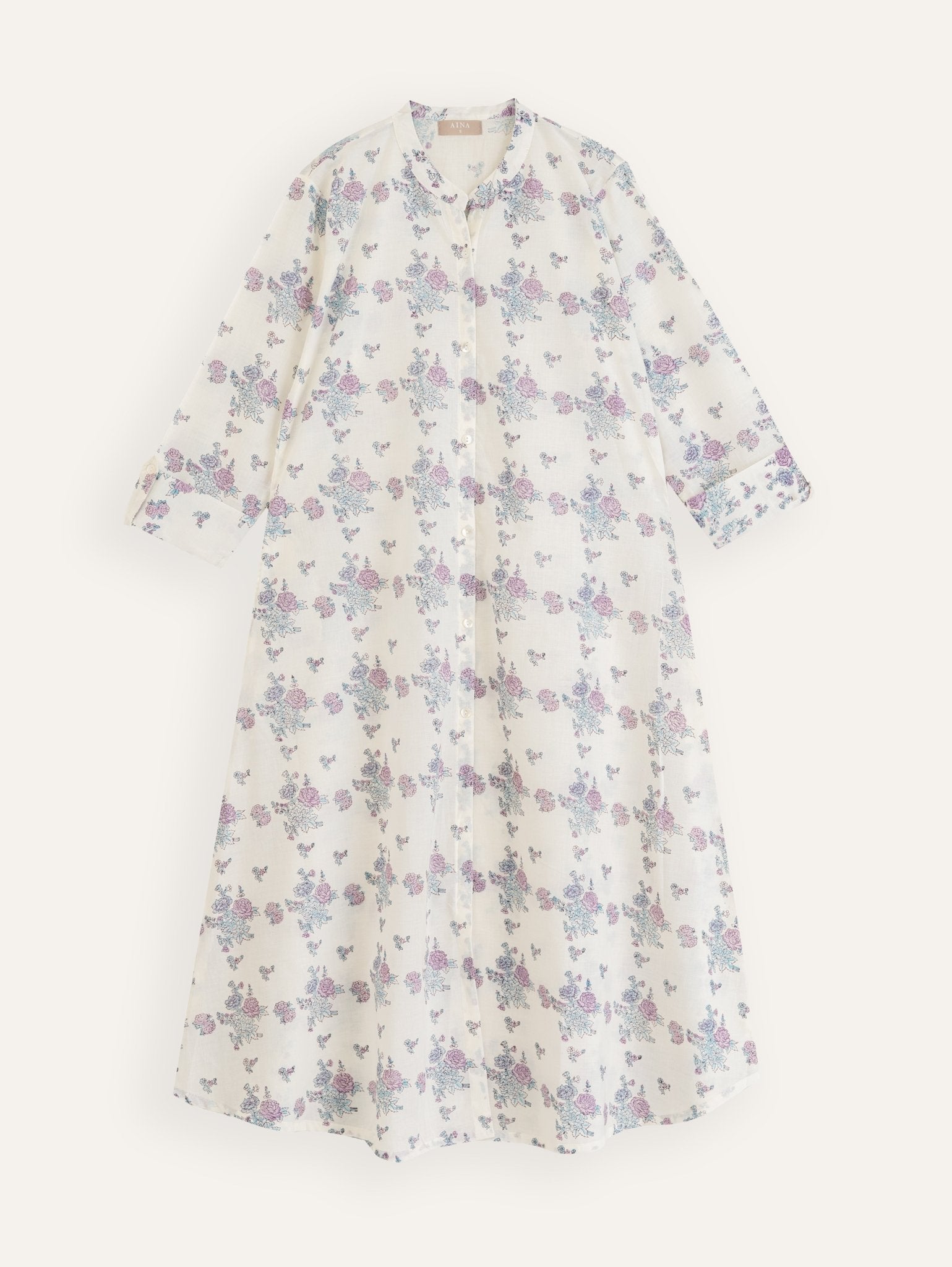 Niti Cotton Block Printed A - Line Kurta - AINA