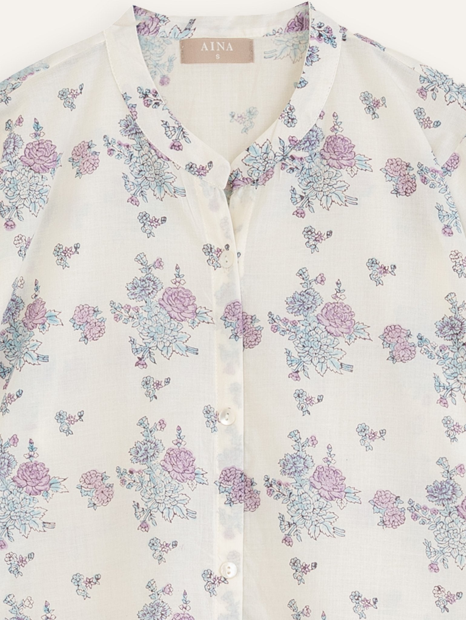 Niti Cotton Block Printed A - Line Kurta - AINA