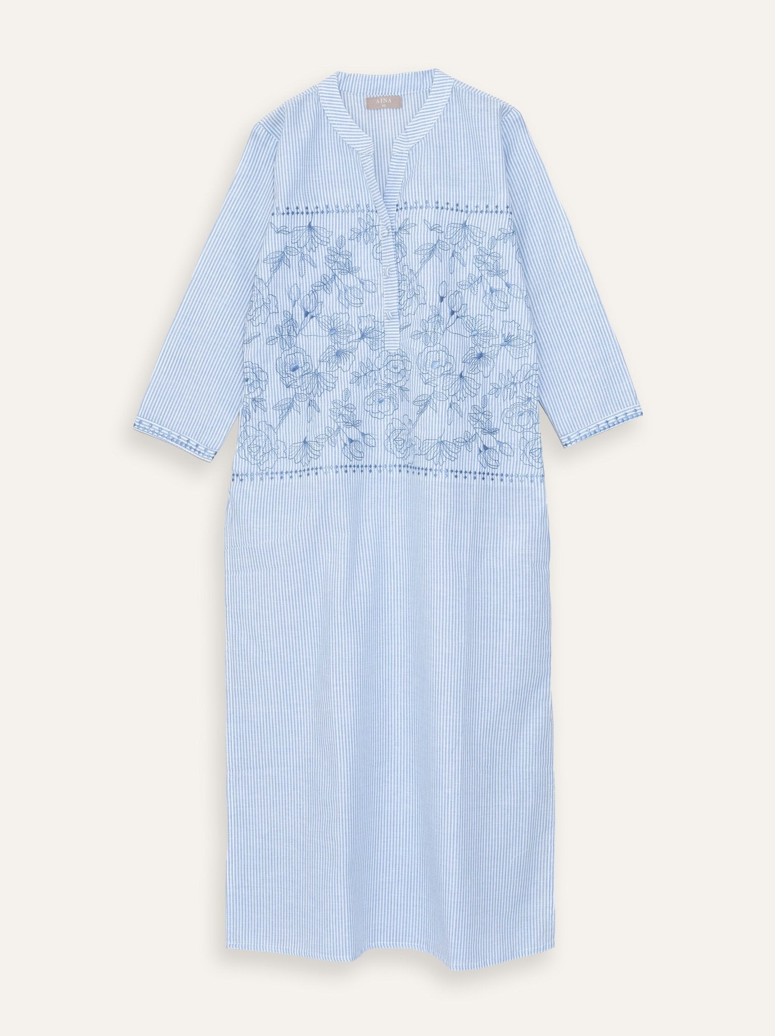 Niya Cotton Embroidered Straight Kurta - AINA