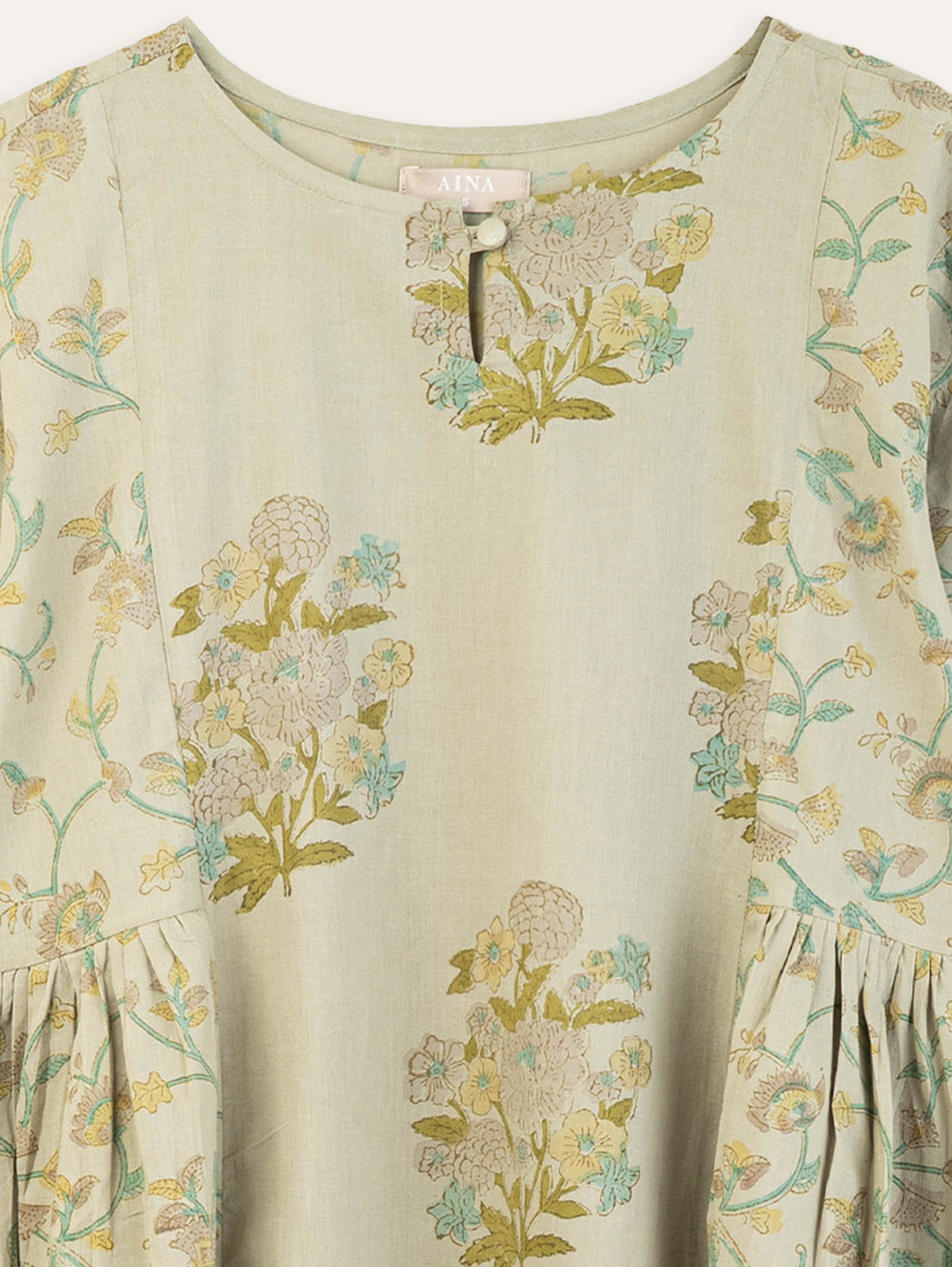 Navaneetha Cotton Block Printed A-Line Kurta