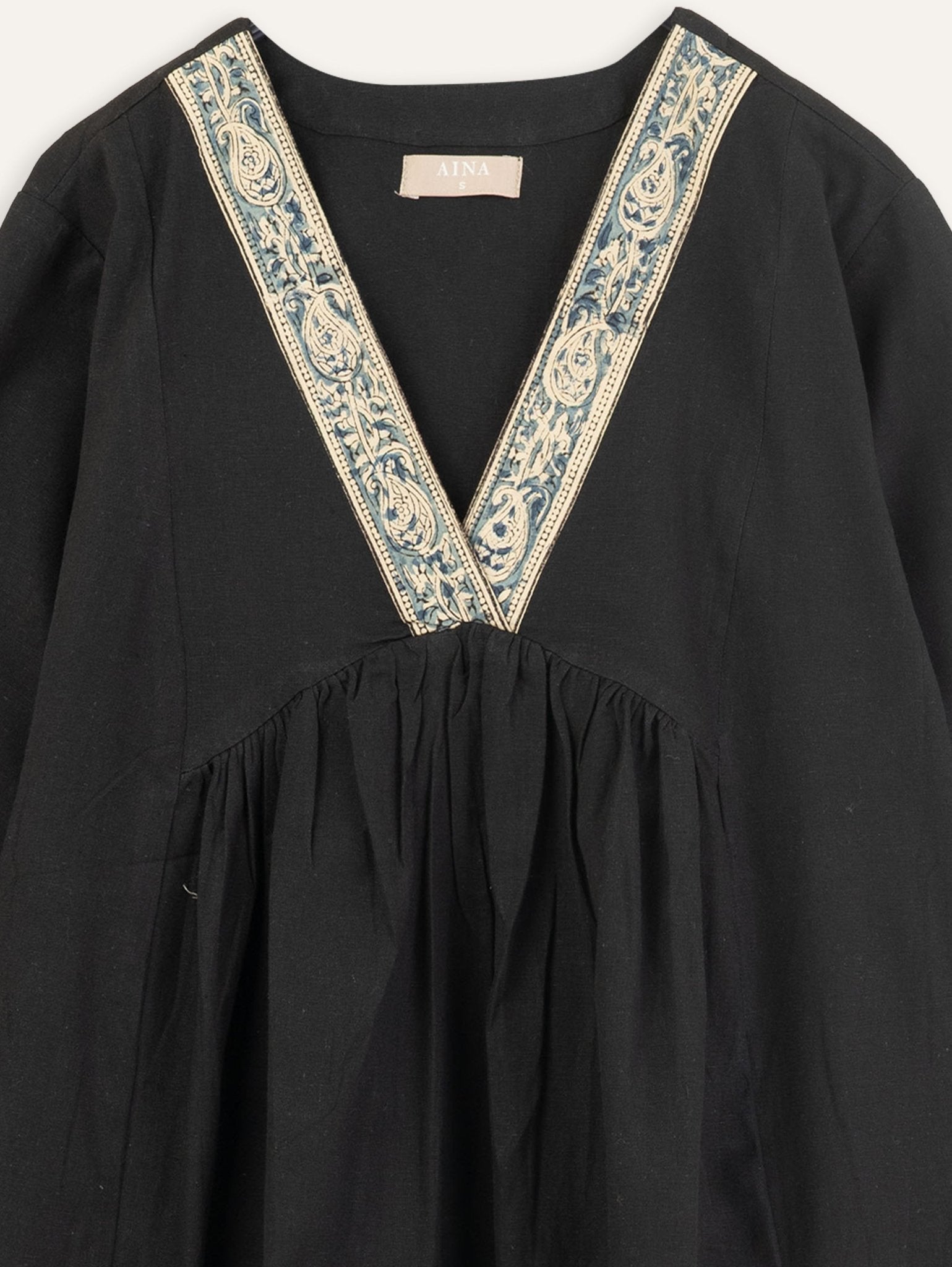 Nora Cotton Flax A Line Kurta - AINA
