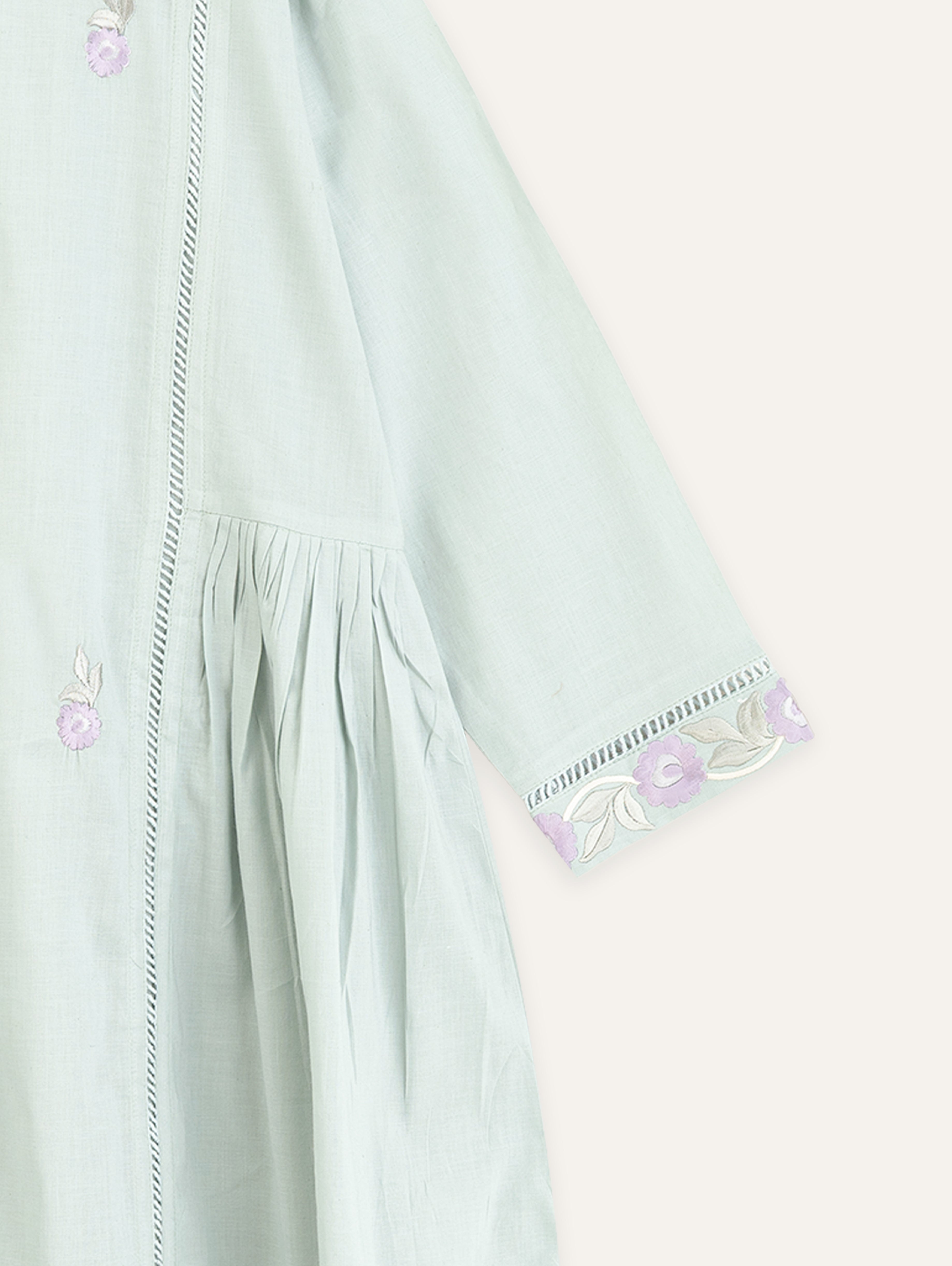 Rifah Cotton Embroidered A-Line Kurta