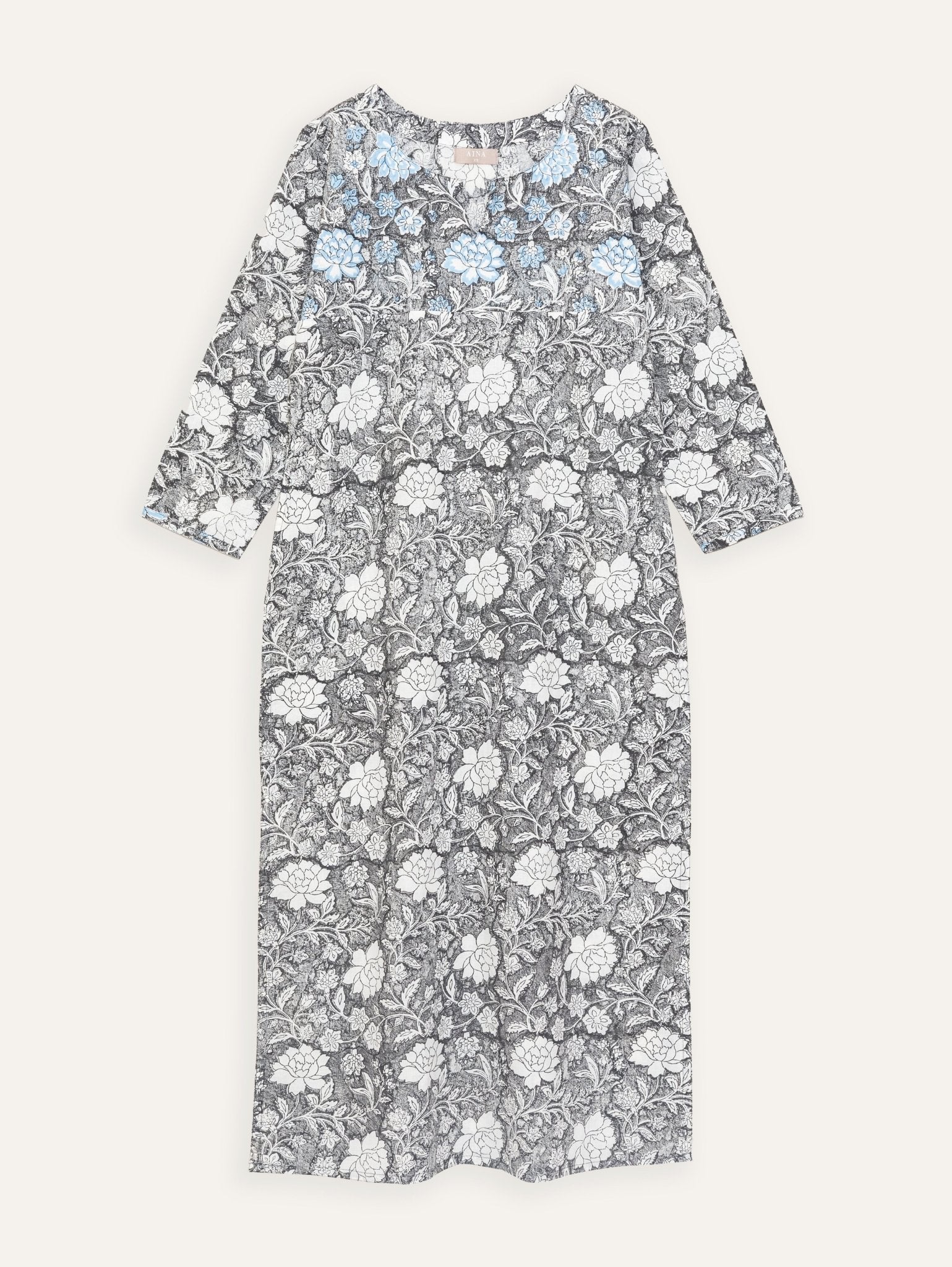 Prajakta Cotton Block Printed Straight Kurta - AINA