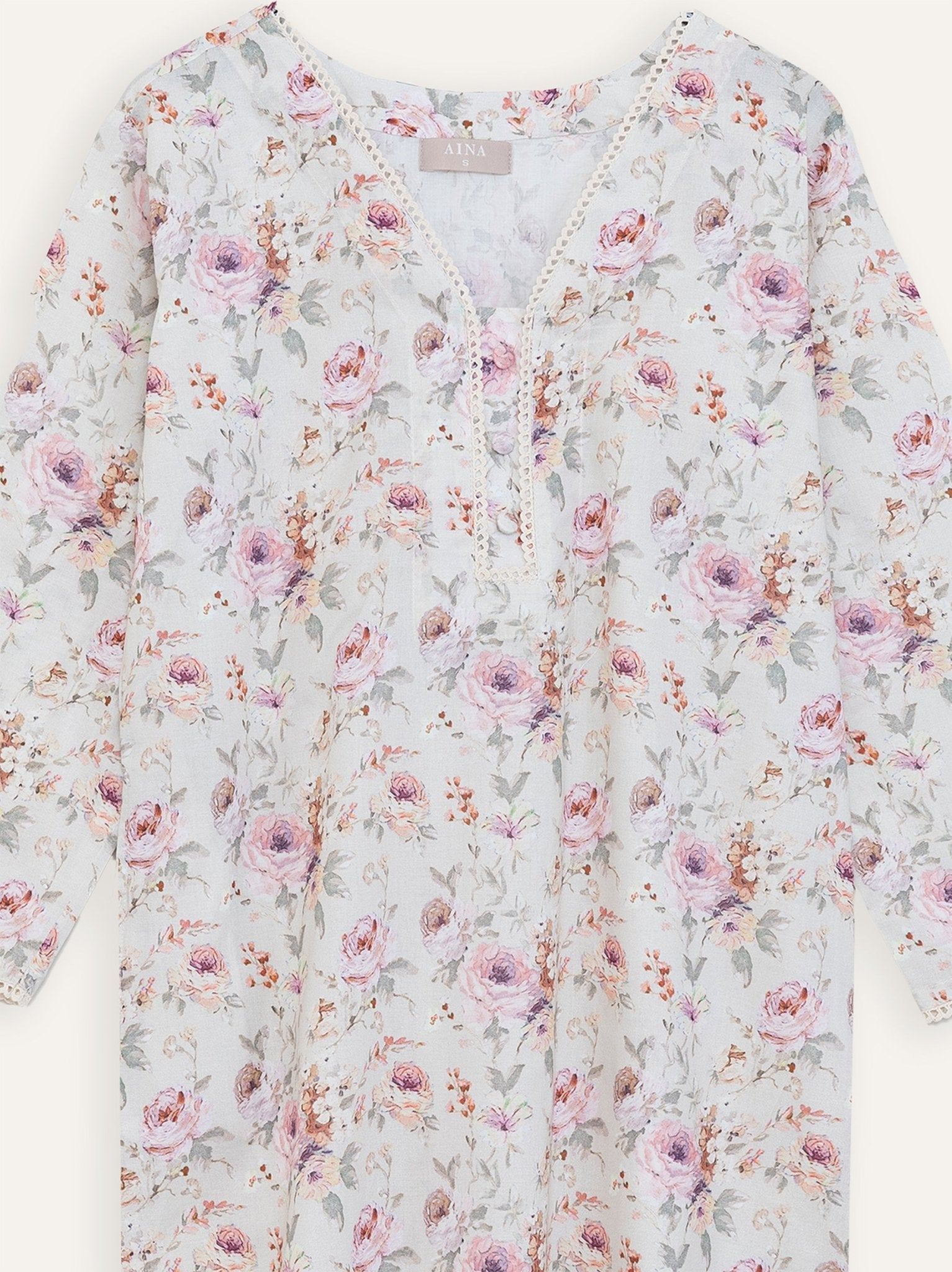 Rachel Cotton Digital Print Straight Kurta - AINA
