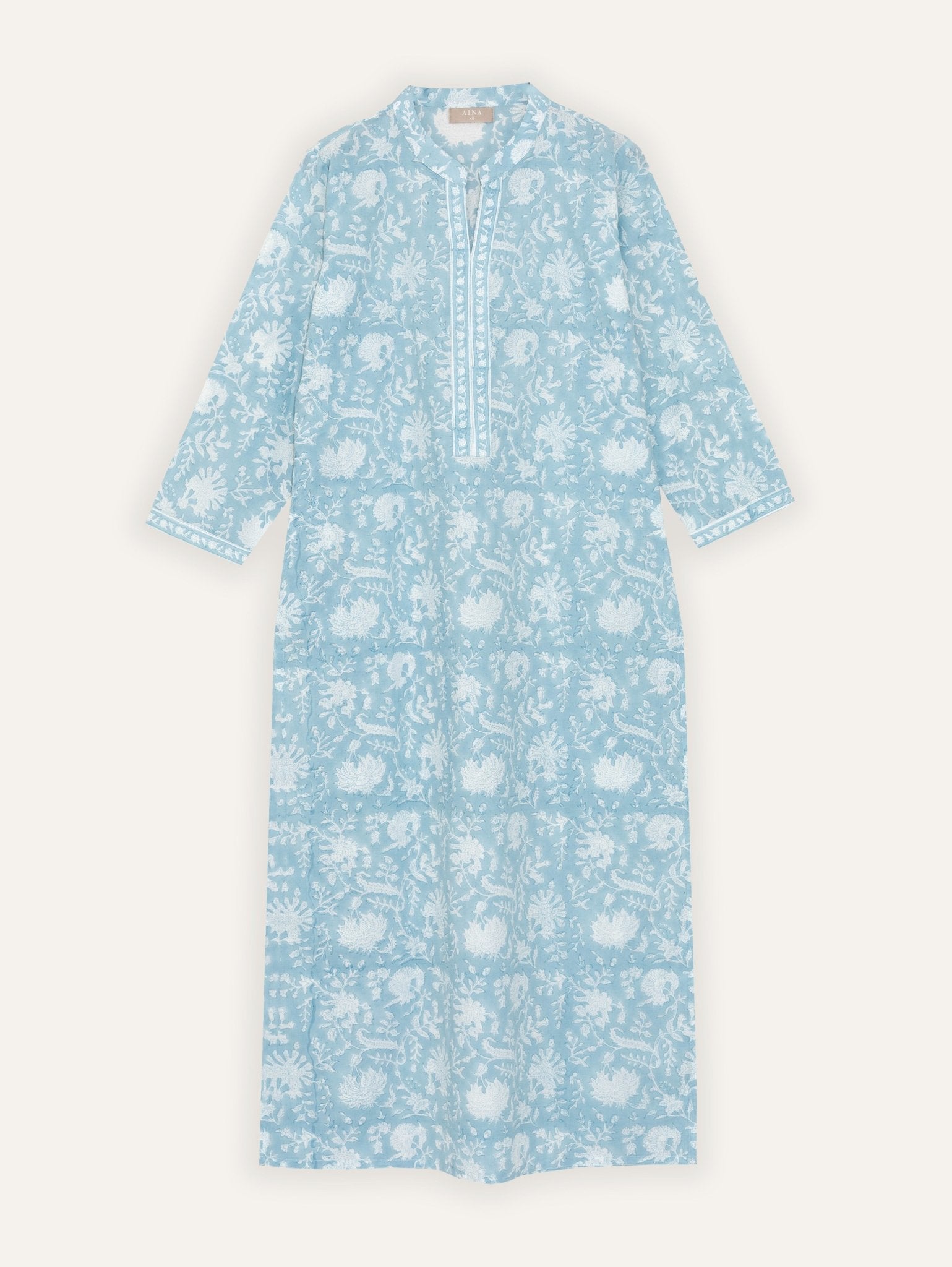 Radhwa Cotton Block Printed Straight Suit Set - AINA