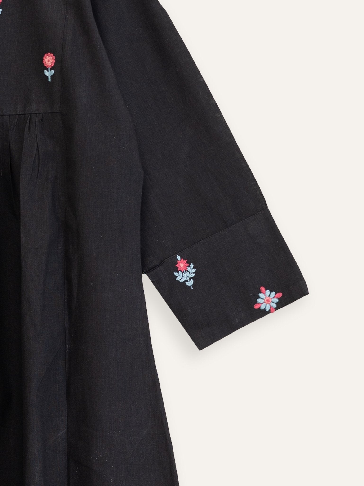 Rafa Cotton Embroidered A - Line Kurta - AINA