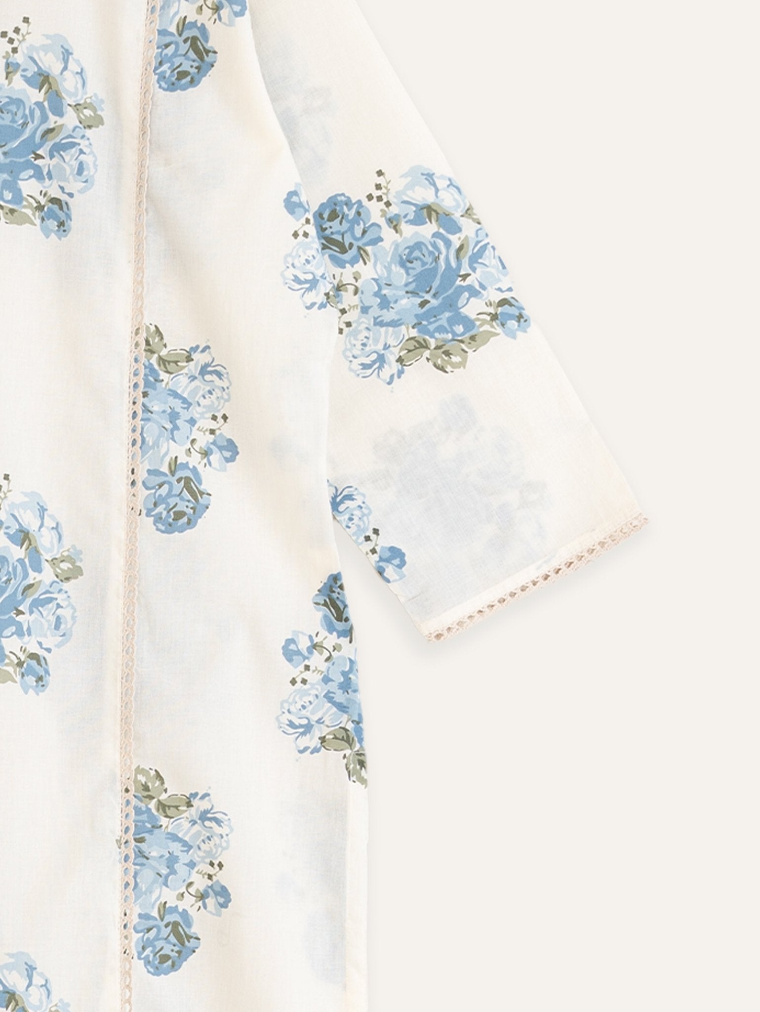 Ravina Cotton Printed Straight Kurta - AINA