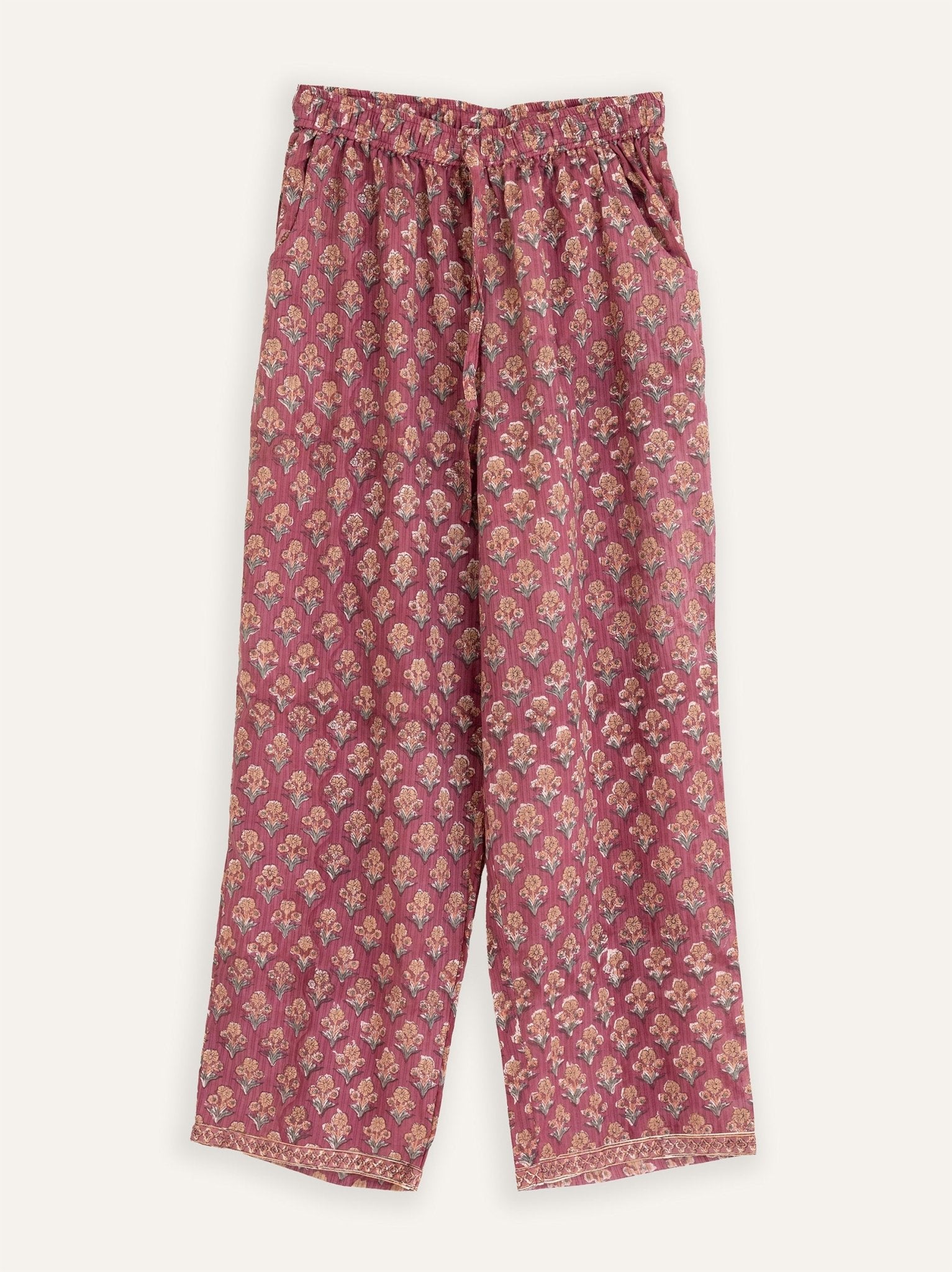 Reema Cotton Block Printed Palazzo - AINA