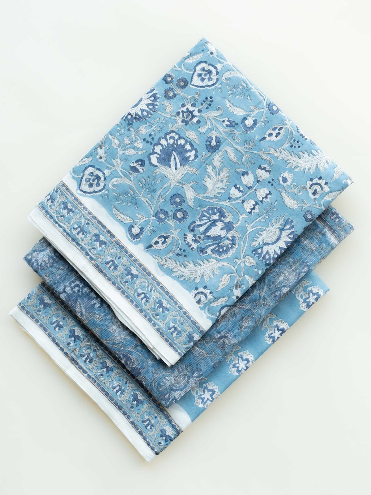 Reema Cotton Block Printed Unstitched Suit Set - 3 Piece - AINA