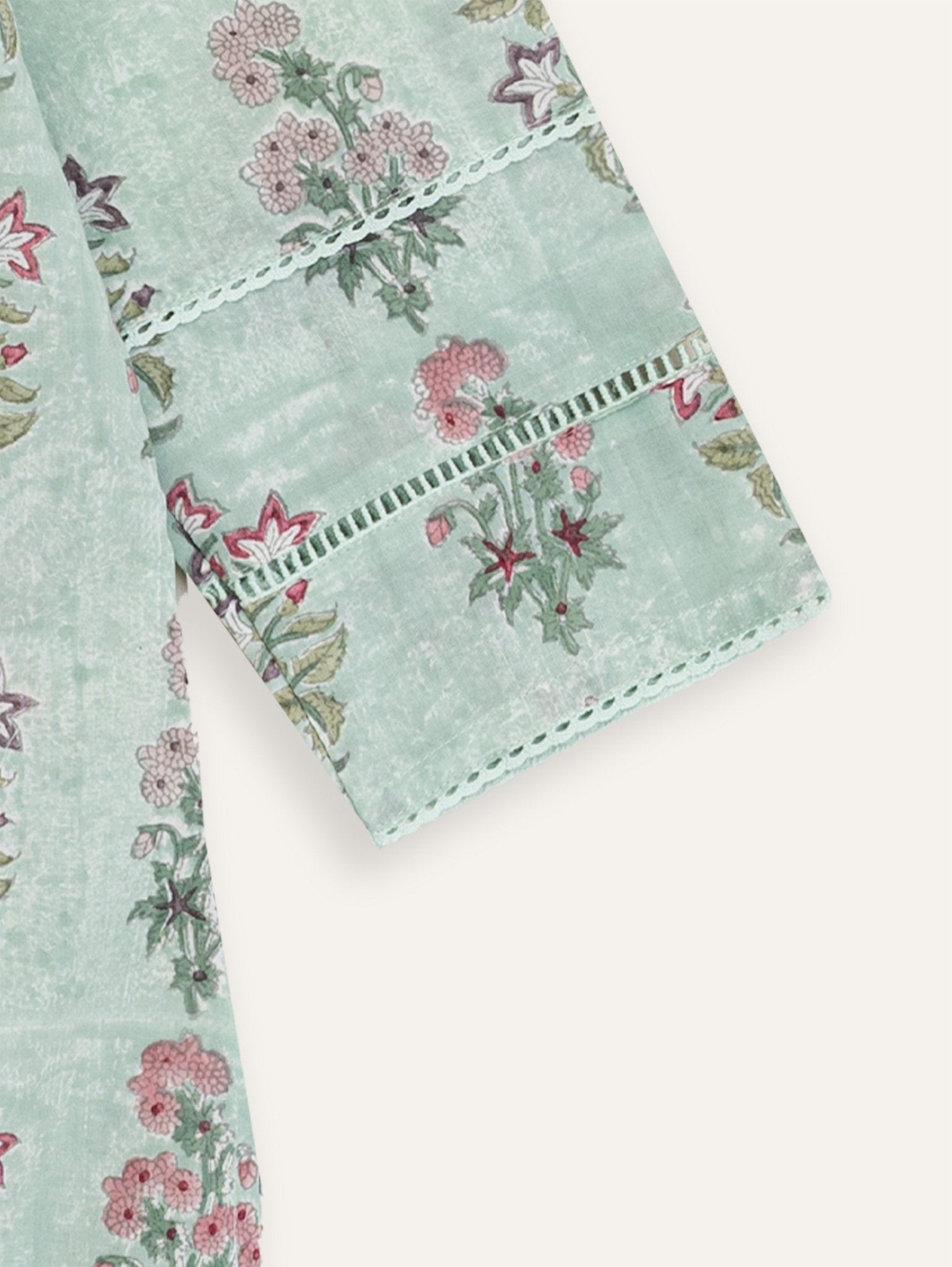 Reetha Cotton Block Printed Straight Kurta - AINA