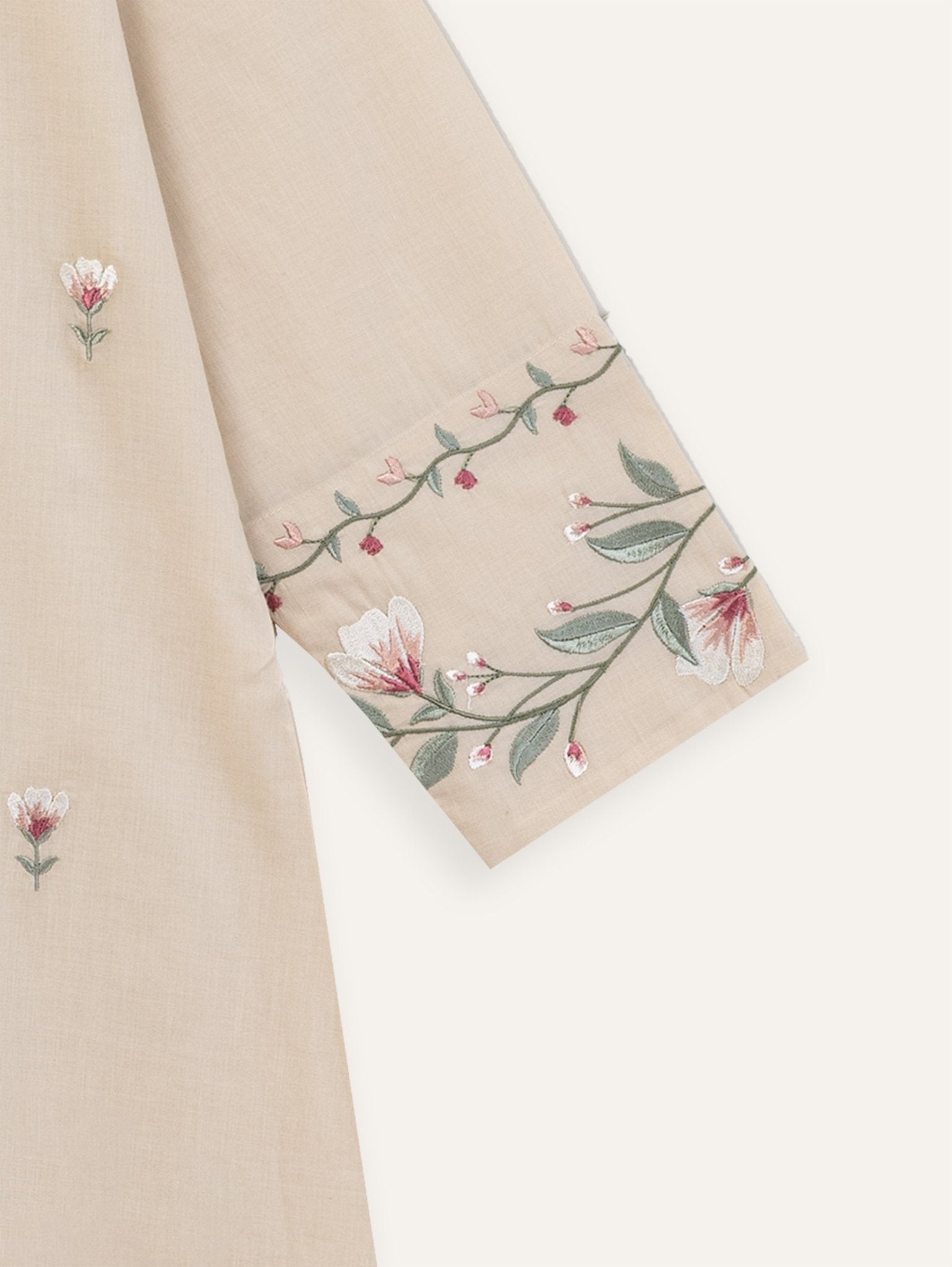 Reha Cotton Embroidered A - Line Suit Set - AINA