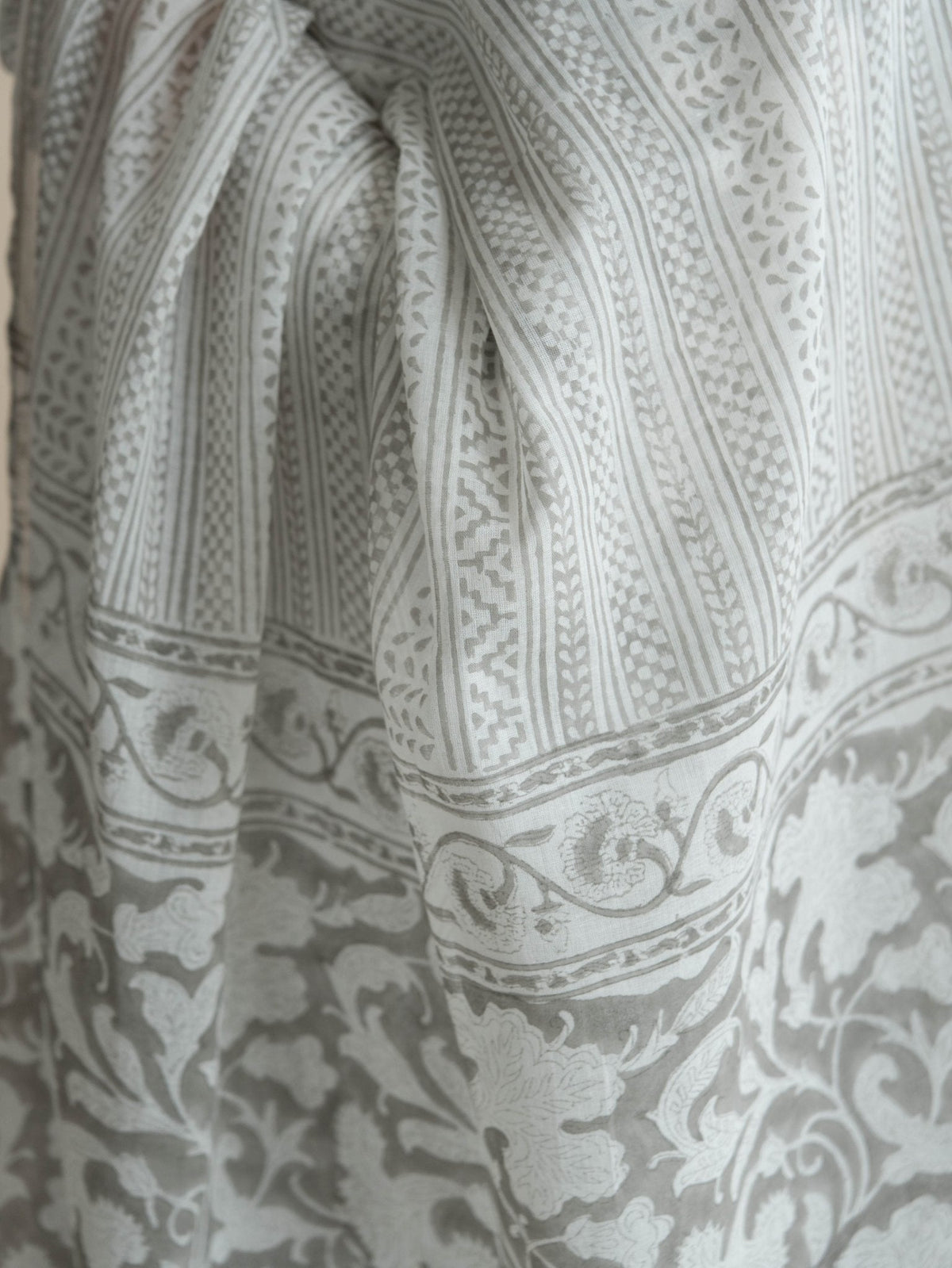 Remina Cotton Block Printed Dupatta - AINA